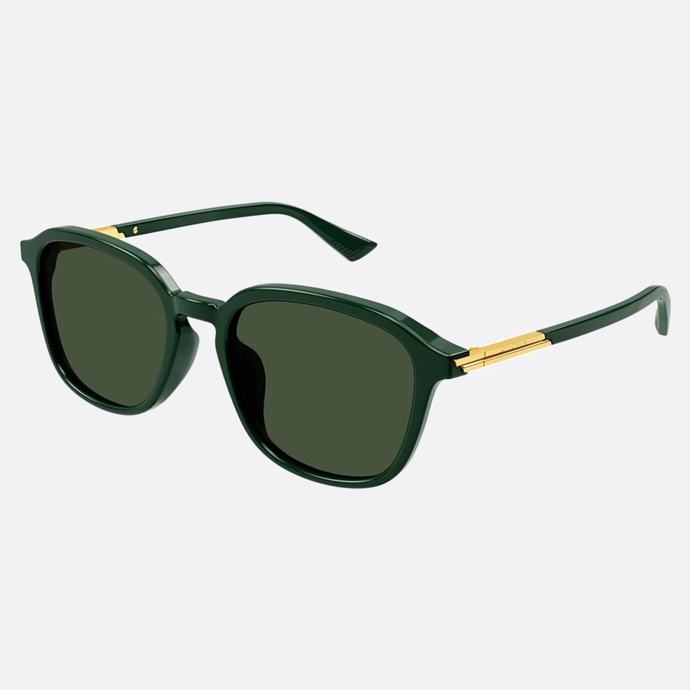 Bottega 55mm Veneta Bv1262sa Green Squared Man Sunglasses - Side View