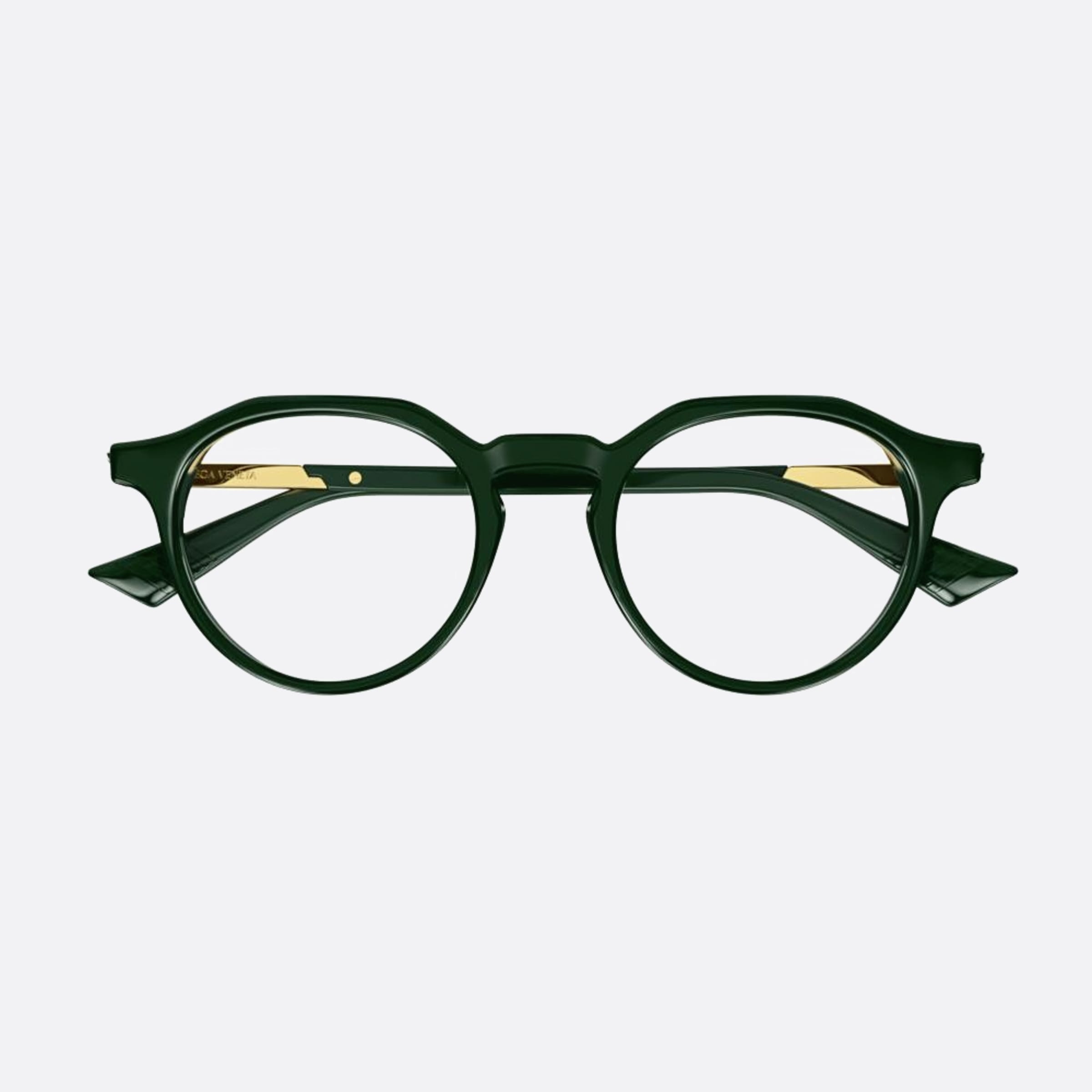 Bottega 48mm Veneta Green Pantos Man Eyeglasses - Main View