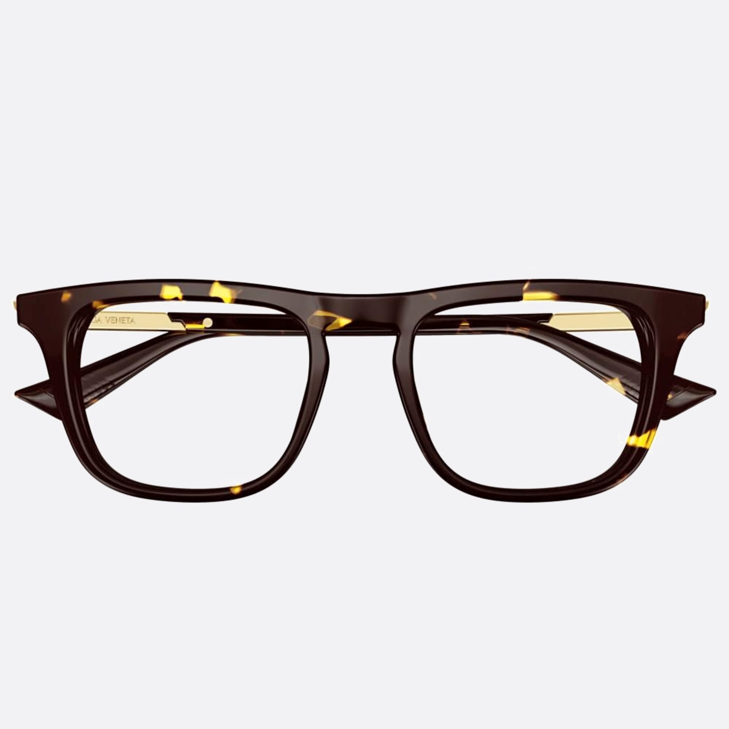 Bottega 51mm Veneta Havana Squared Man Eyeglasses - Main View