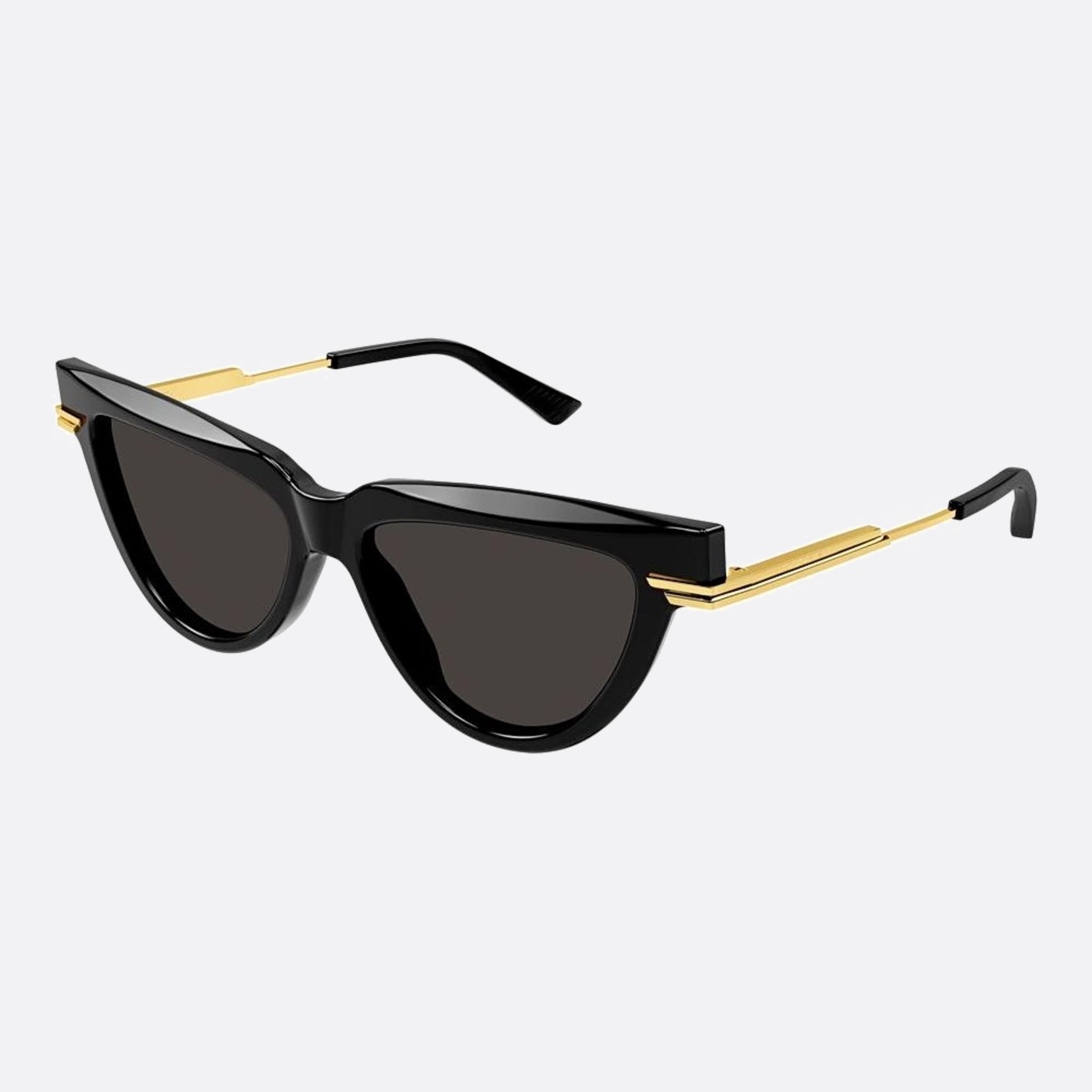 Bottega 54mm Veneta Black Cat Eye Woman Sunglasses - Side View