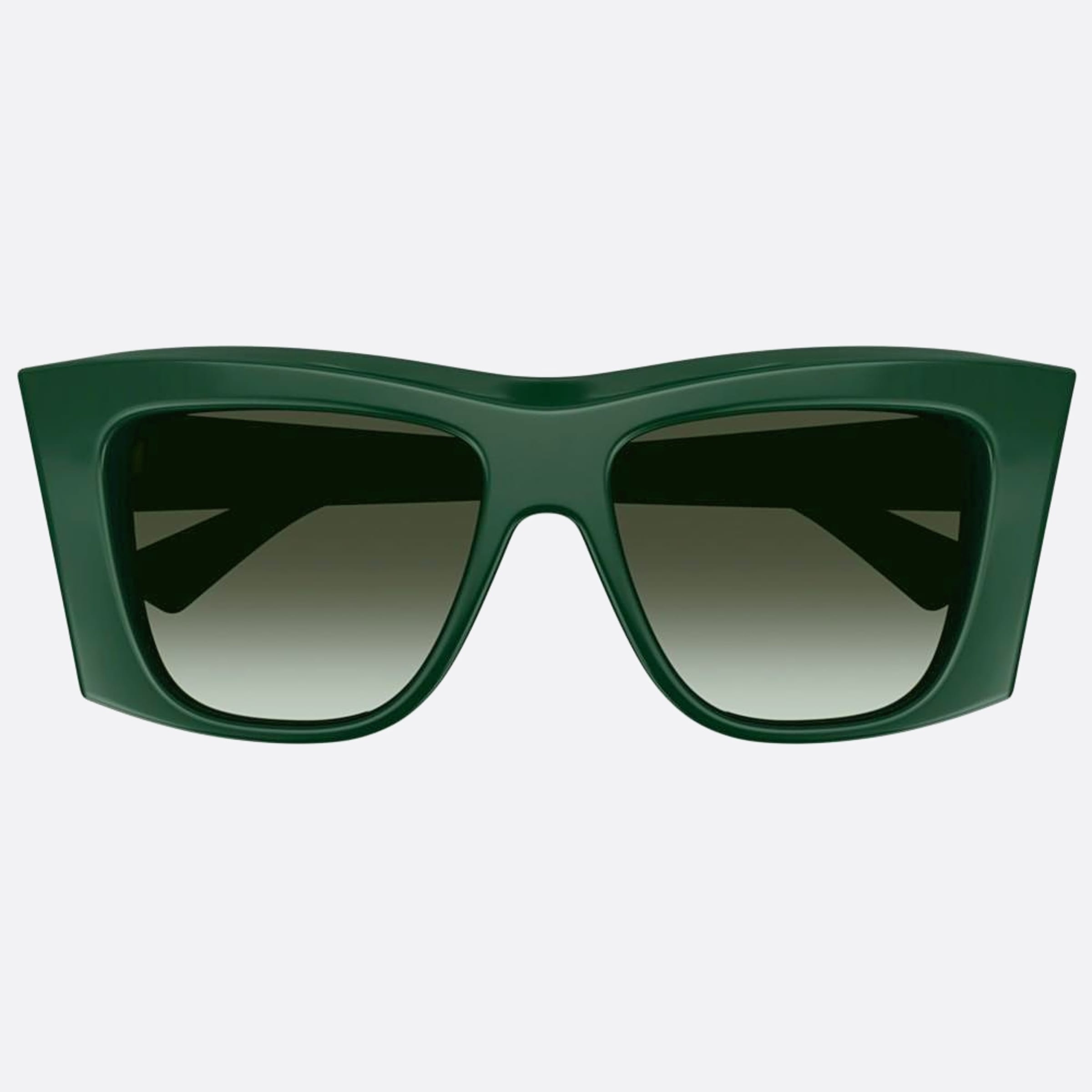 Bottega 54mm Veneta Green Squared Woman Sunglasses - Main View