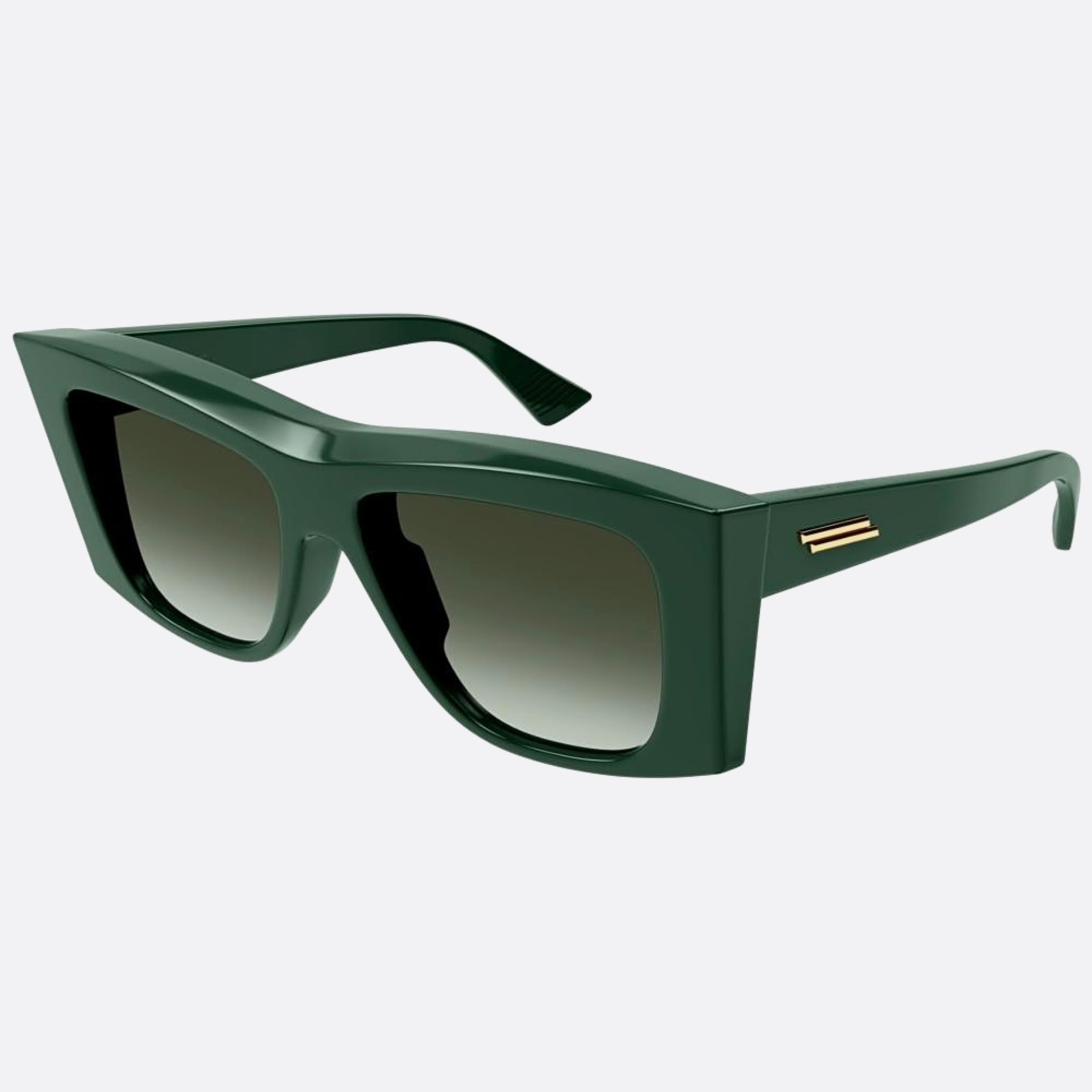 Bottega 54mm Veneta Green Squared Woman Sunglasses - Side View