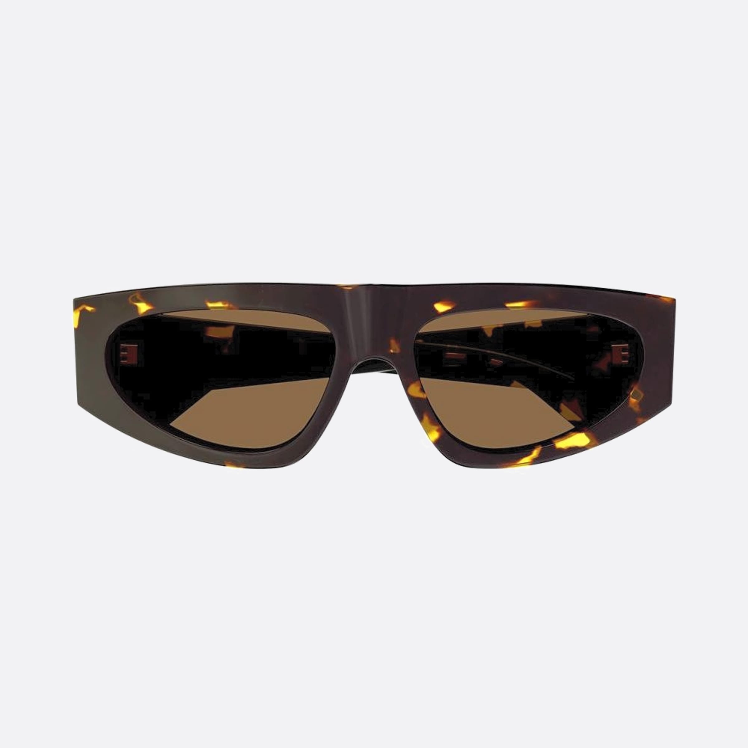 Bottega 57mm Veneta Havana Geometric Woman Sunglasses - Main View