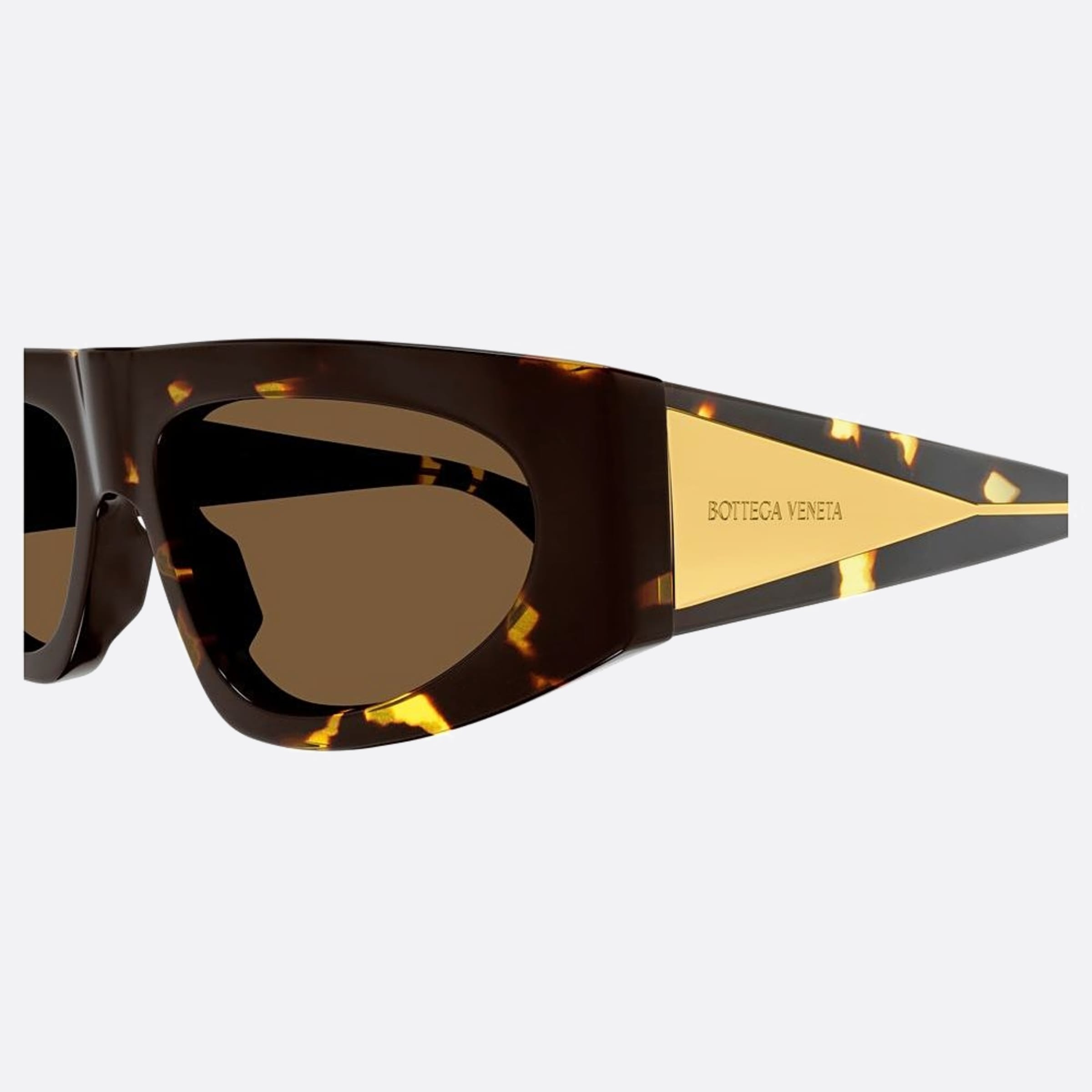 Bottega 57mm Veneta Havana Geometric Woman Sunglasses - Detail View