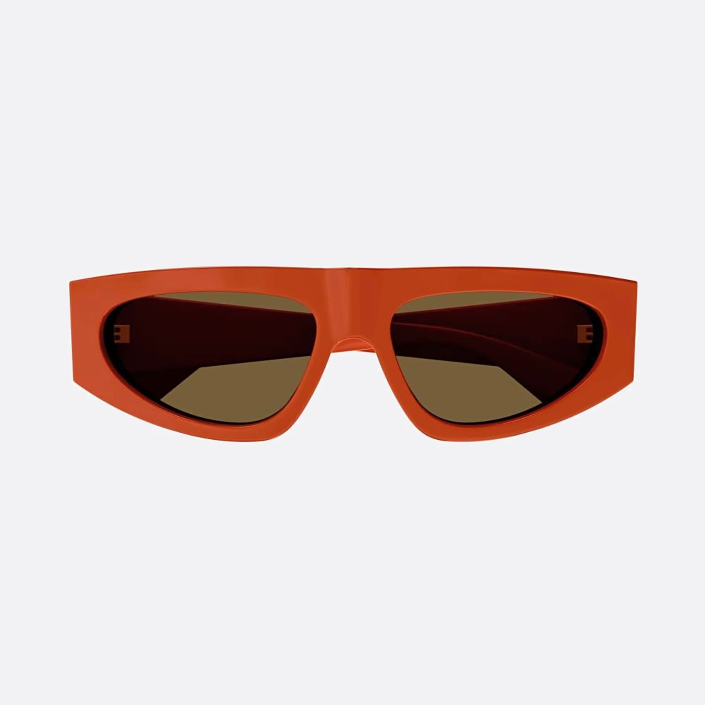 Bottega 57mm Veneta Orange Geometric Woman Sunglasses - Main View