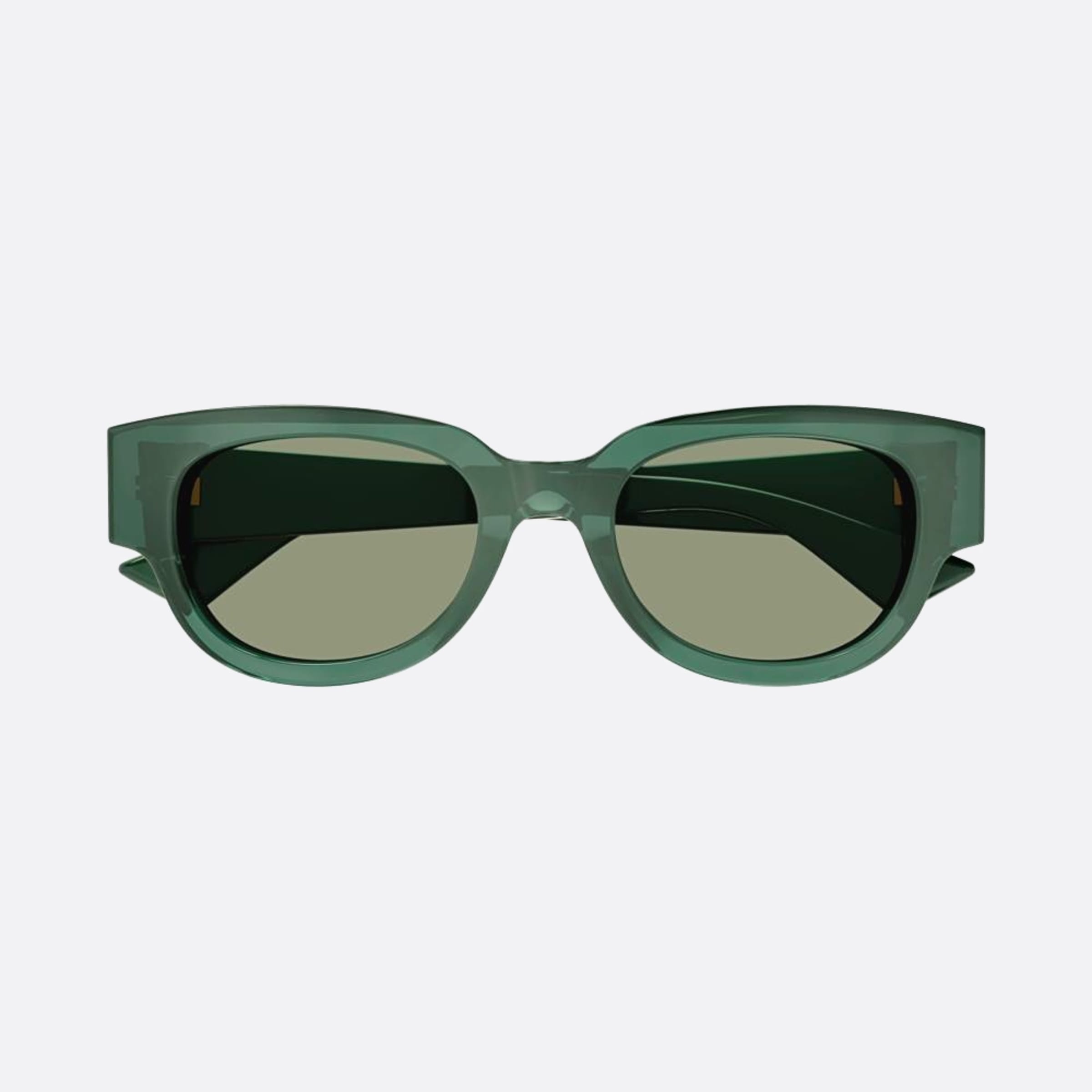 Bottega 52mm Veneta Bv1278sa Green Squared Woman Sunglasses - Main View