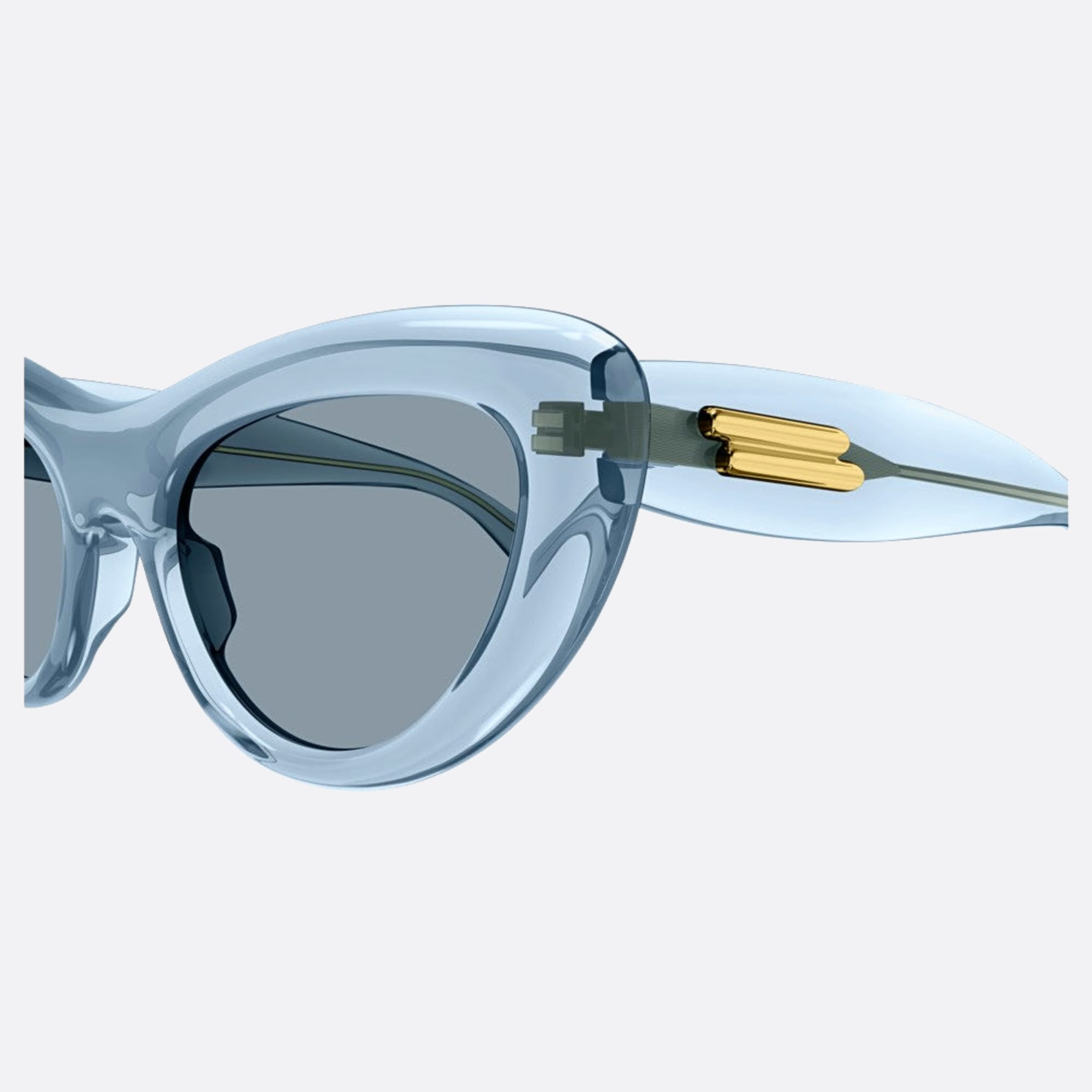 Bottega 53mm Veneta Lbb Blue Cat Eye Woman Sunglasses - Detail View