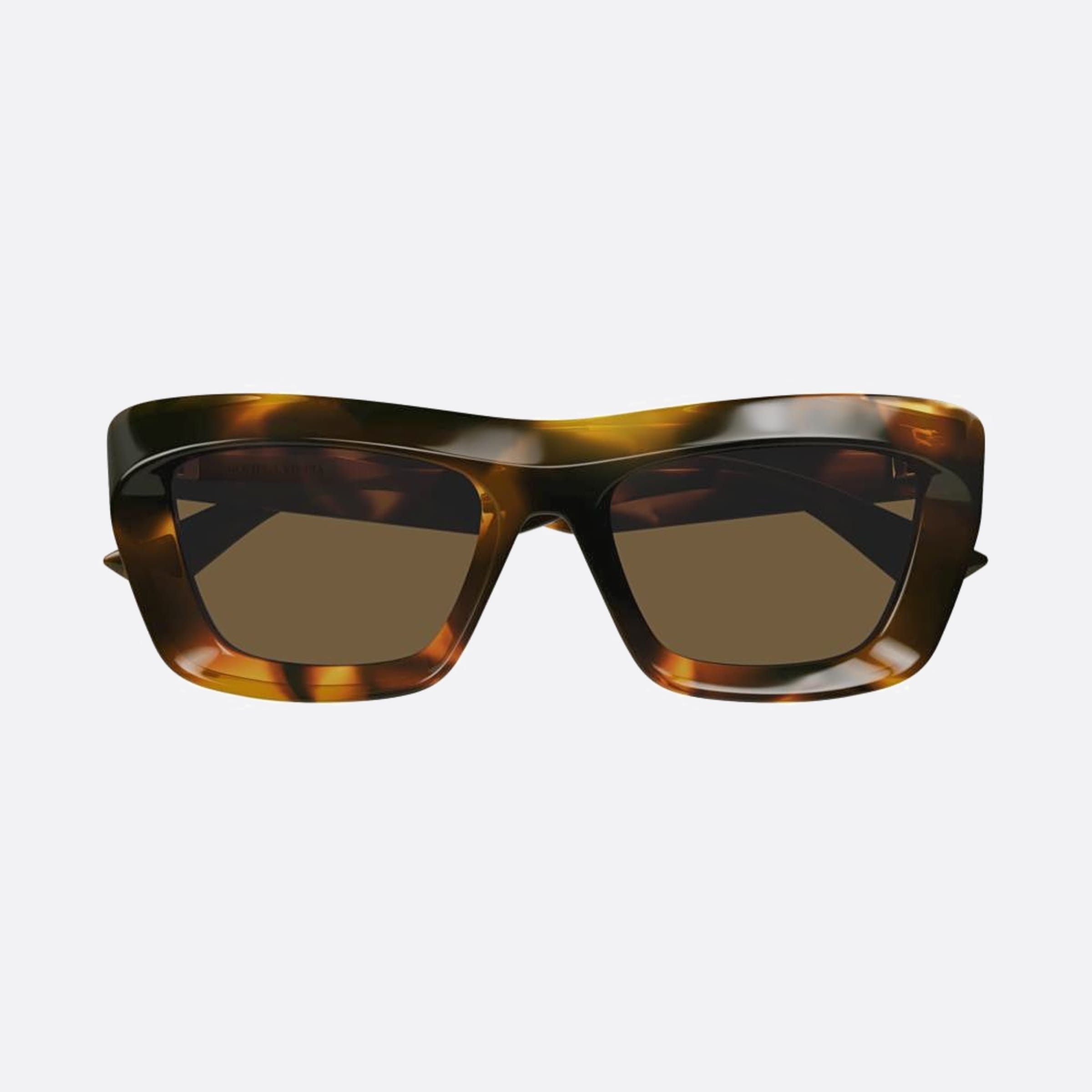 Bottega 53mm Veneta Havana Squared Woman Sunglasses - Main View