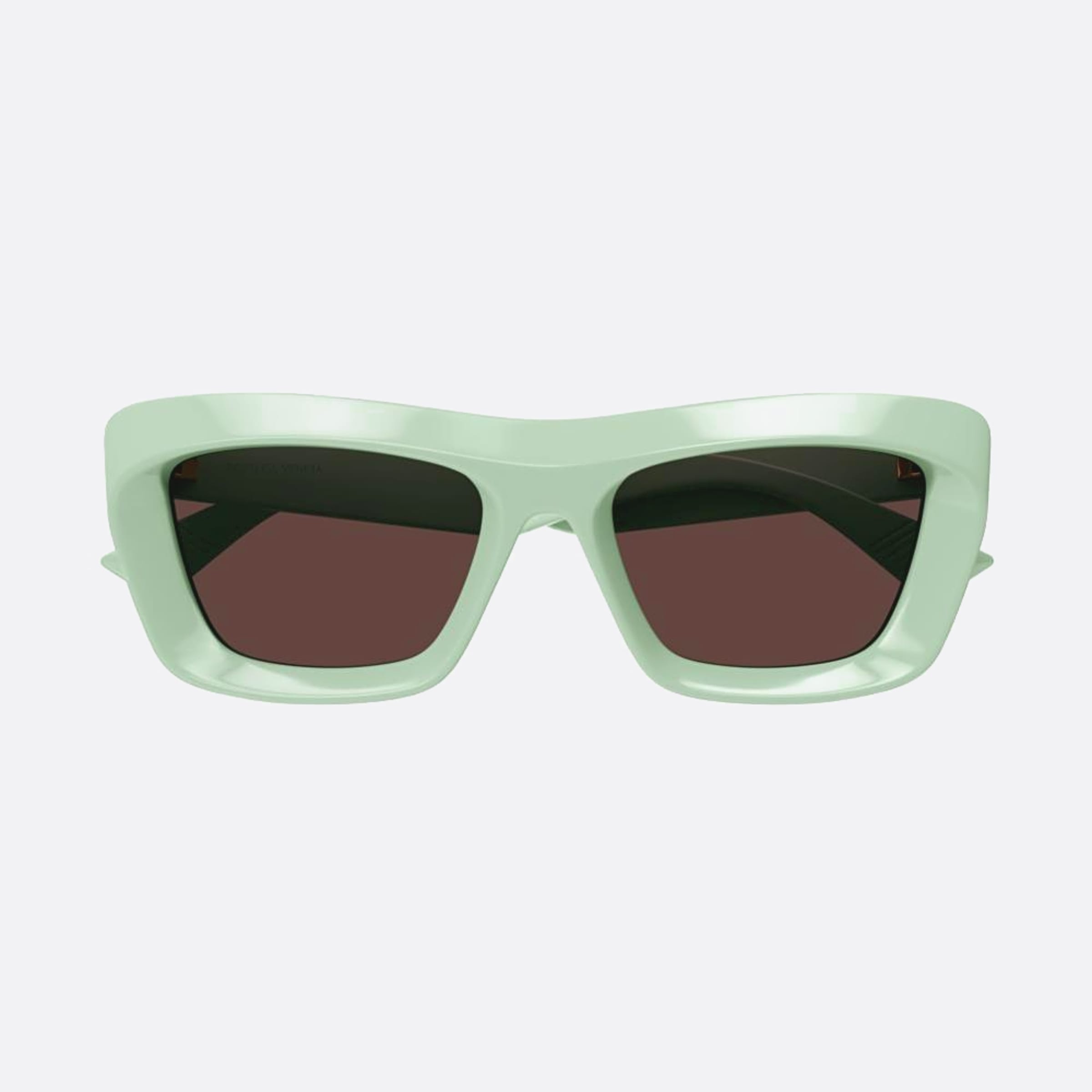 Bottega 53mm Veneta Grb Green Squared Woman Sunglasses - Main View