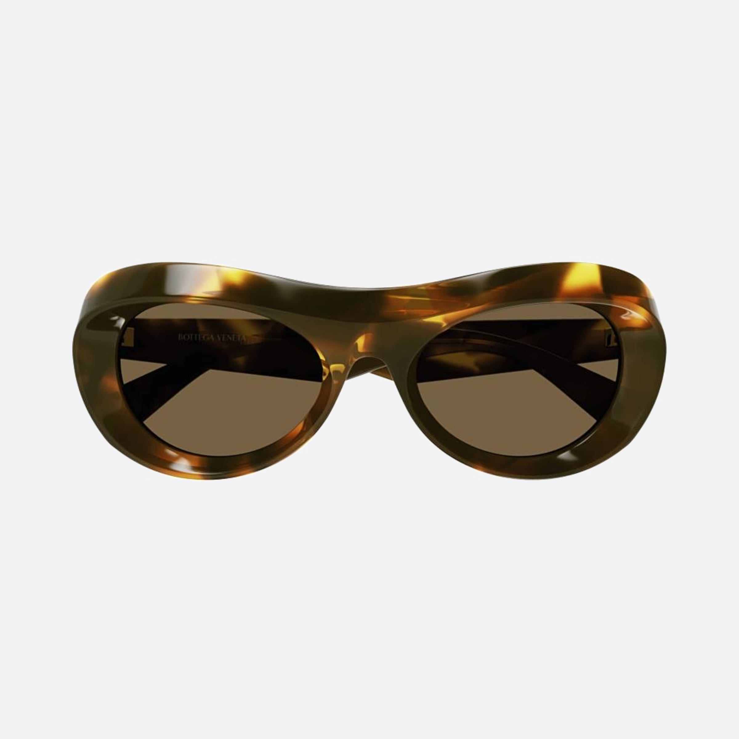 Bottega 54mm Veneta Havana Geometric Woman Sunglasses - Main View