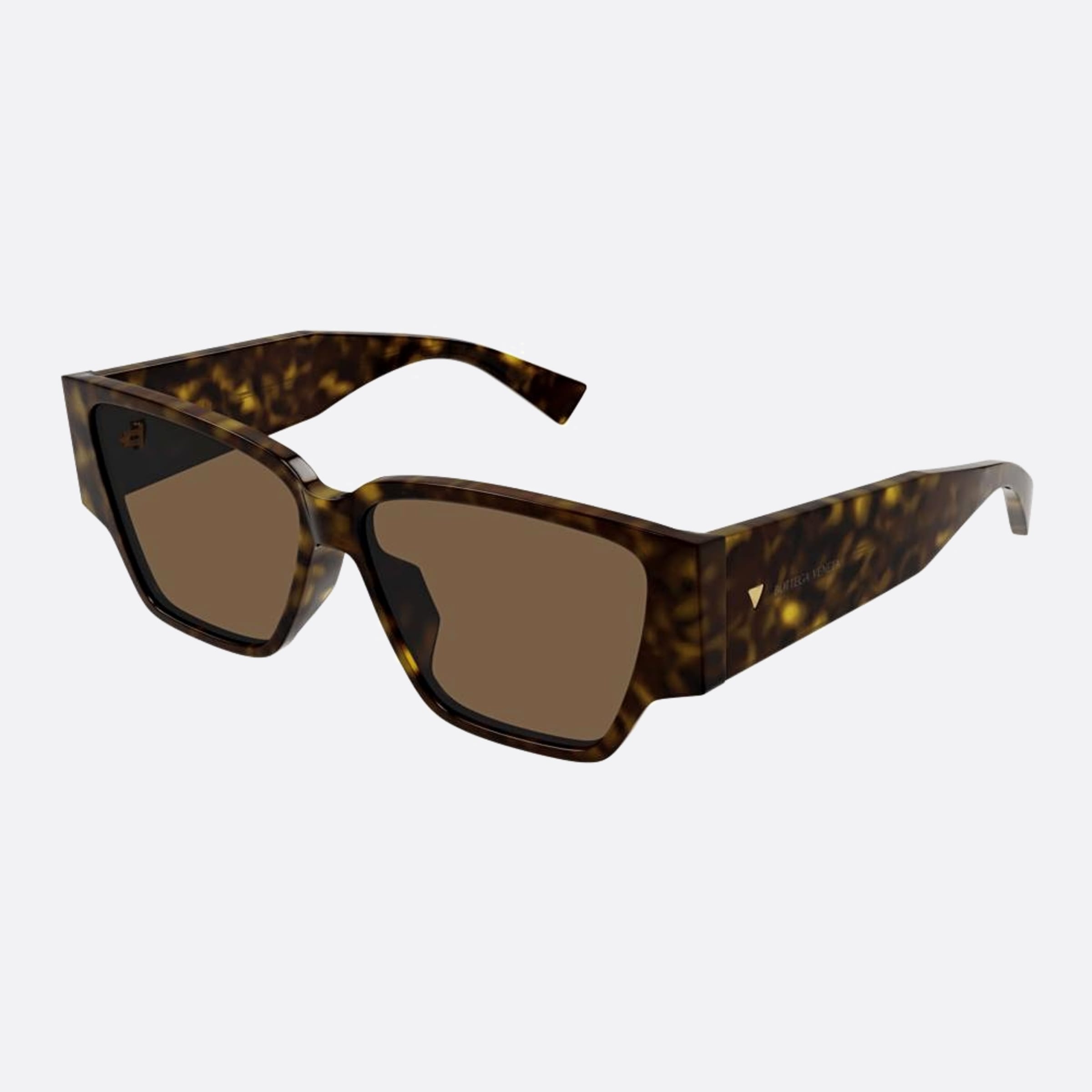Bottega 57mm Veneta Havana Squared Woman Sunglasses - Side View