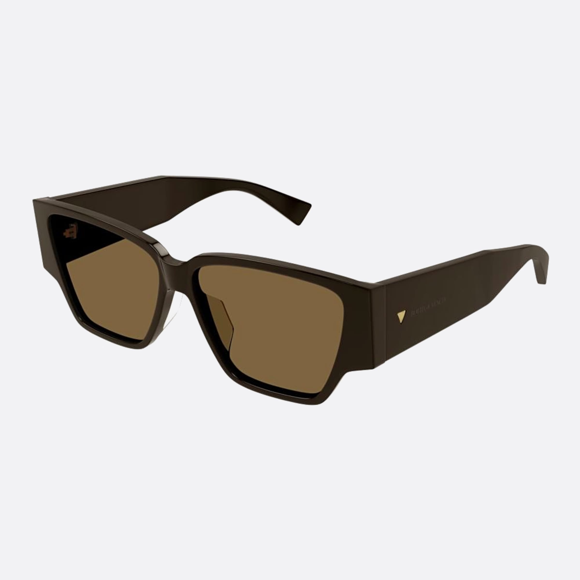 Bottega 57mm Veneta Brown Squared Woman Sunglasses - Side View