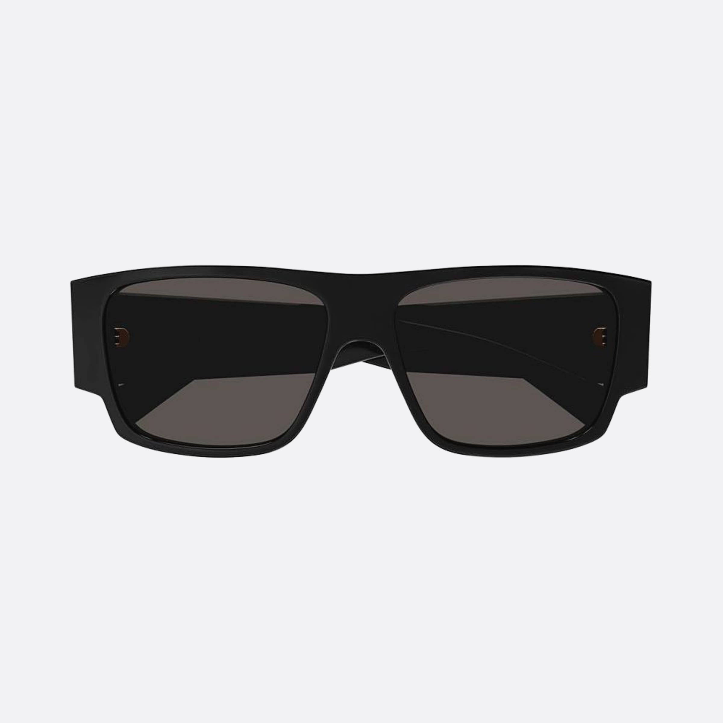 Bottega 57mm Veneta Black Squared Man Sunglasses - Main View