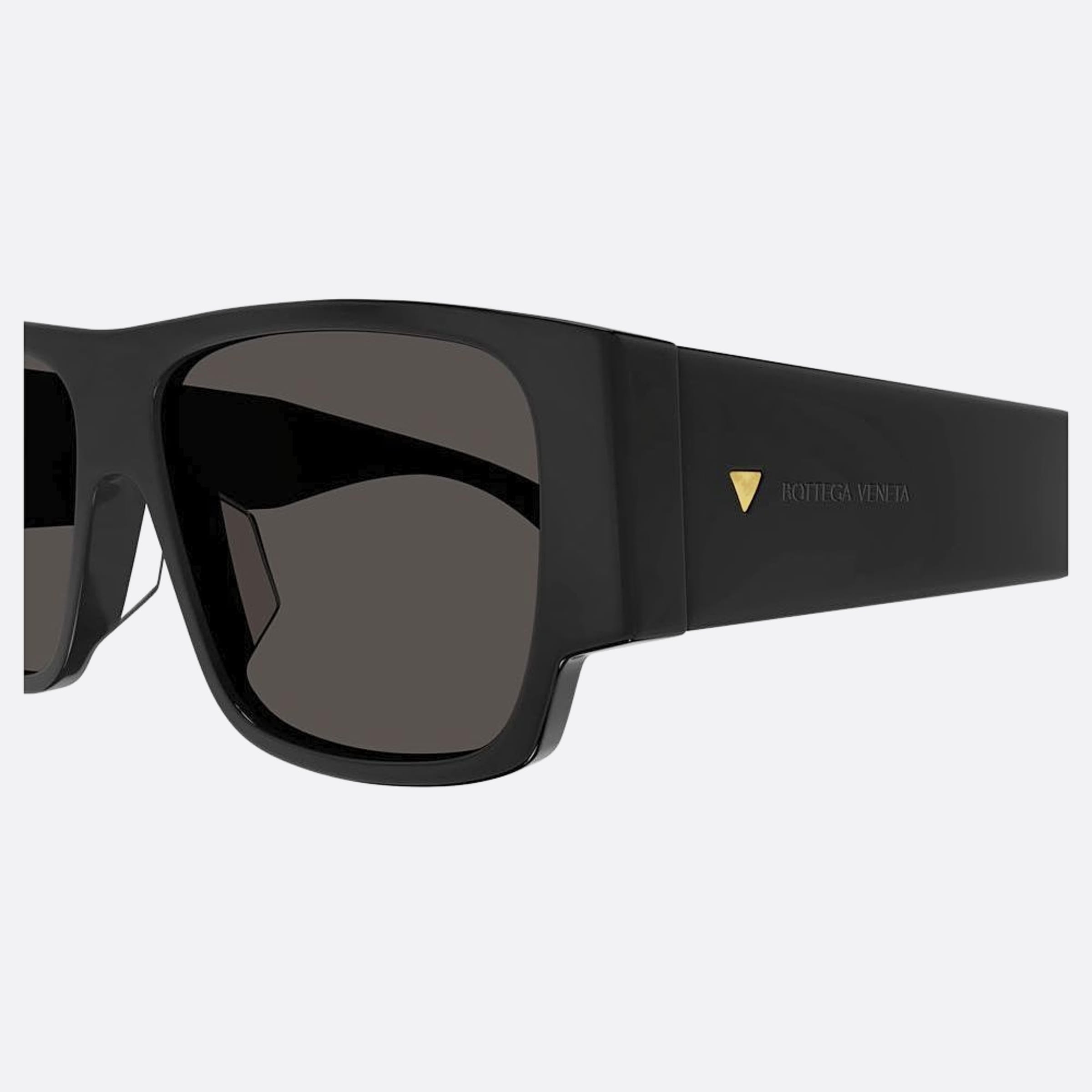 Bottega 57mm Veneta Black Squared Man Sunglasses - Detail View