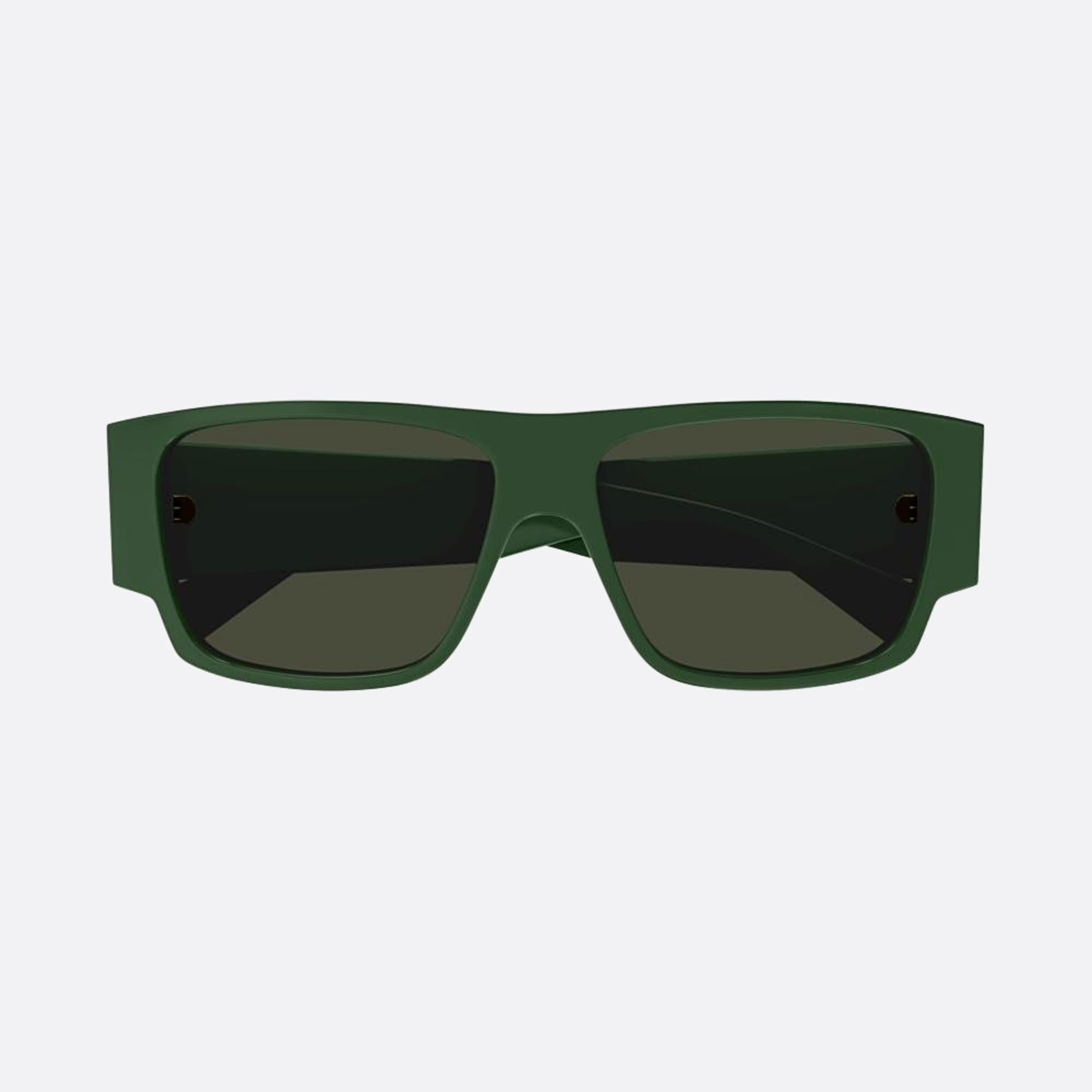 Bottega 57mm Veneta Green Squared Man Sunglasses - Main View