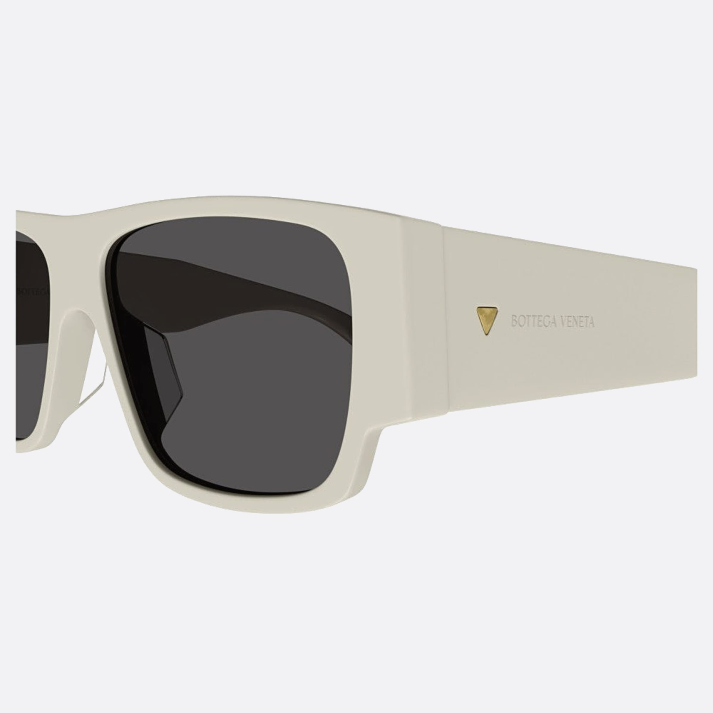 Bottega 57mm Veneta Wbr White Squared Man Sunglasses - Detail View