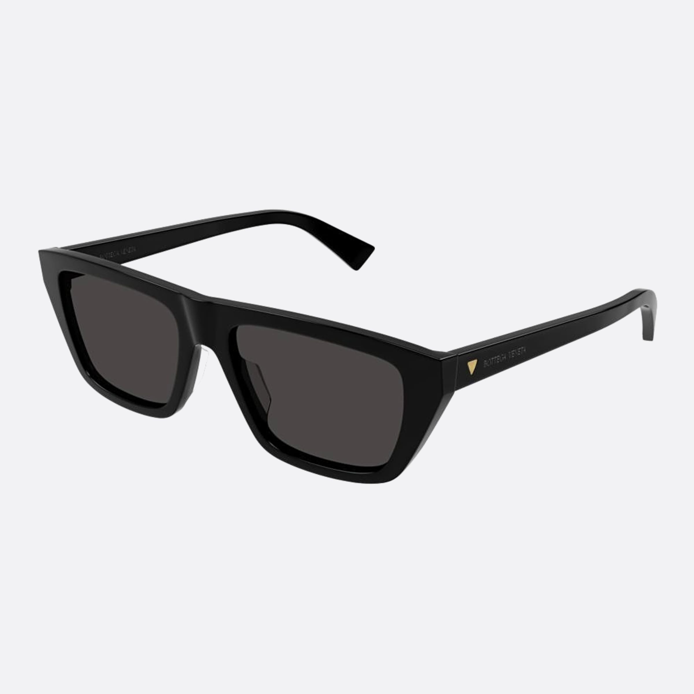 Bottega 54mm Veneta Black Squared Woman Sunglasses - Side View
