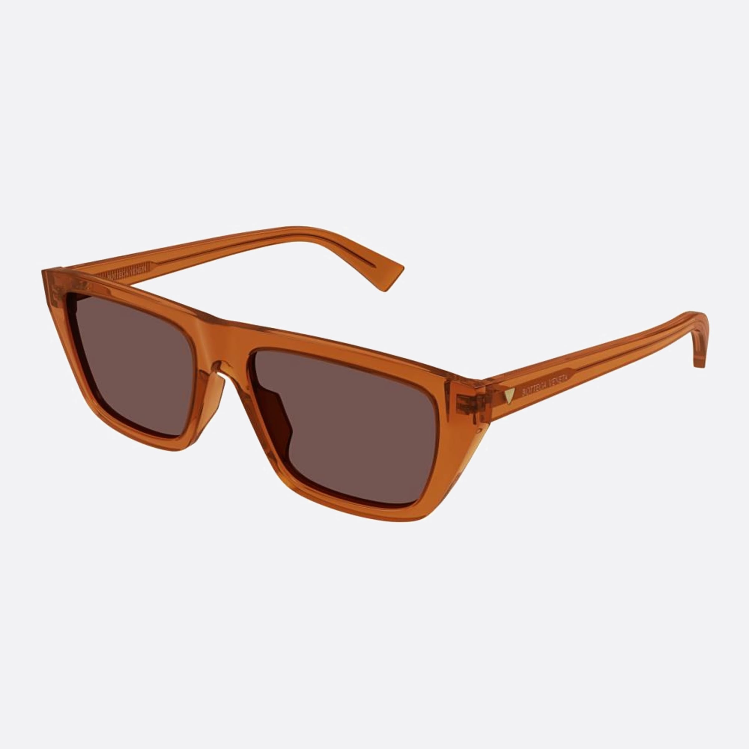 Bottega 54mm Veneta Orange Squared Woman Sunglasses - Side View
