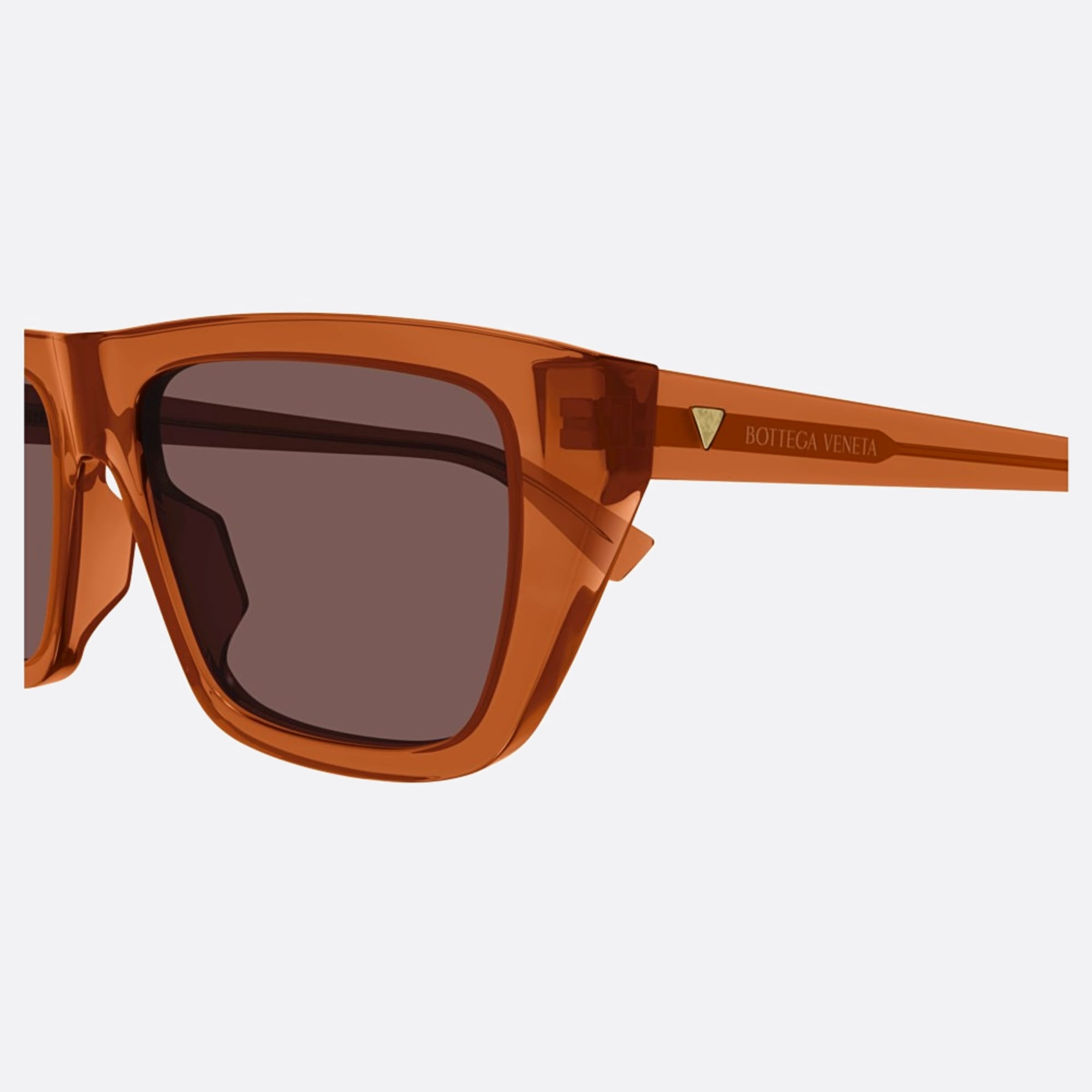 Bottega 54mm Veneta Orange Squared Woman Sunglasses - Detail View
