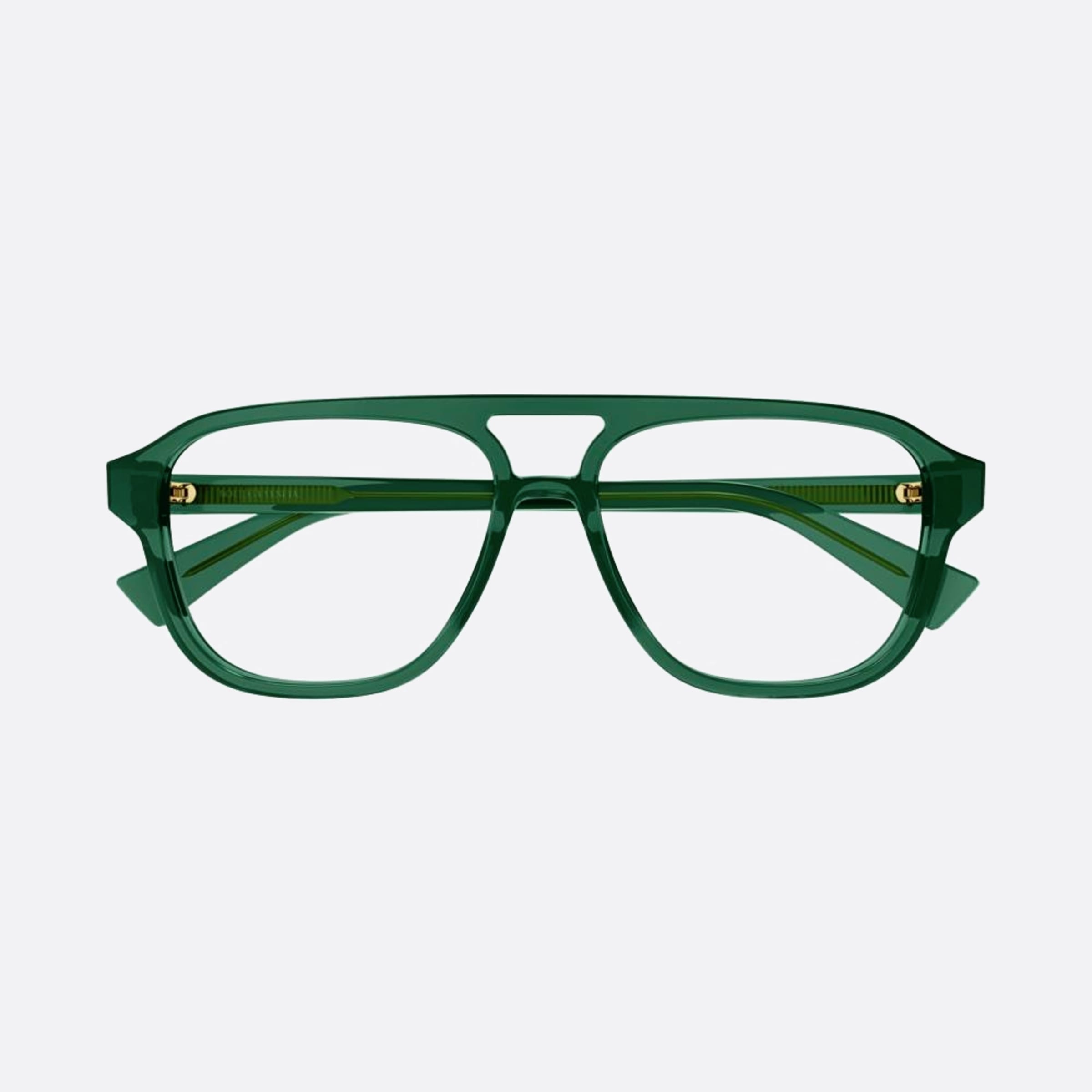 Bottega 56mm Veneta Green Pilot Man Eyeglasses - Main View