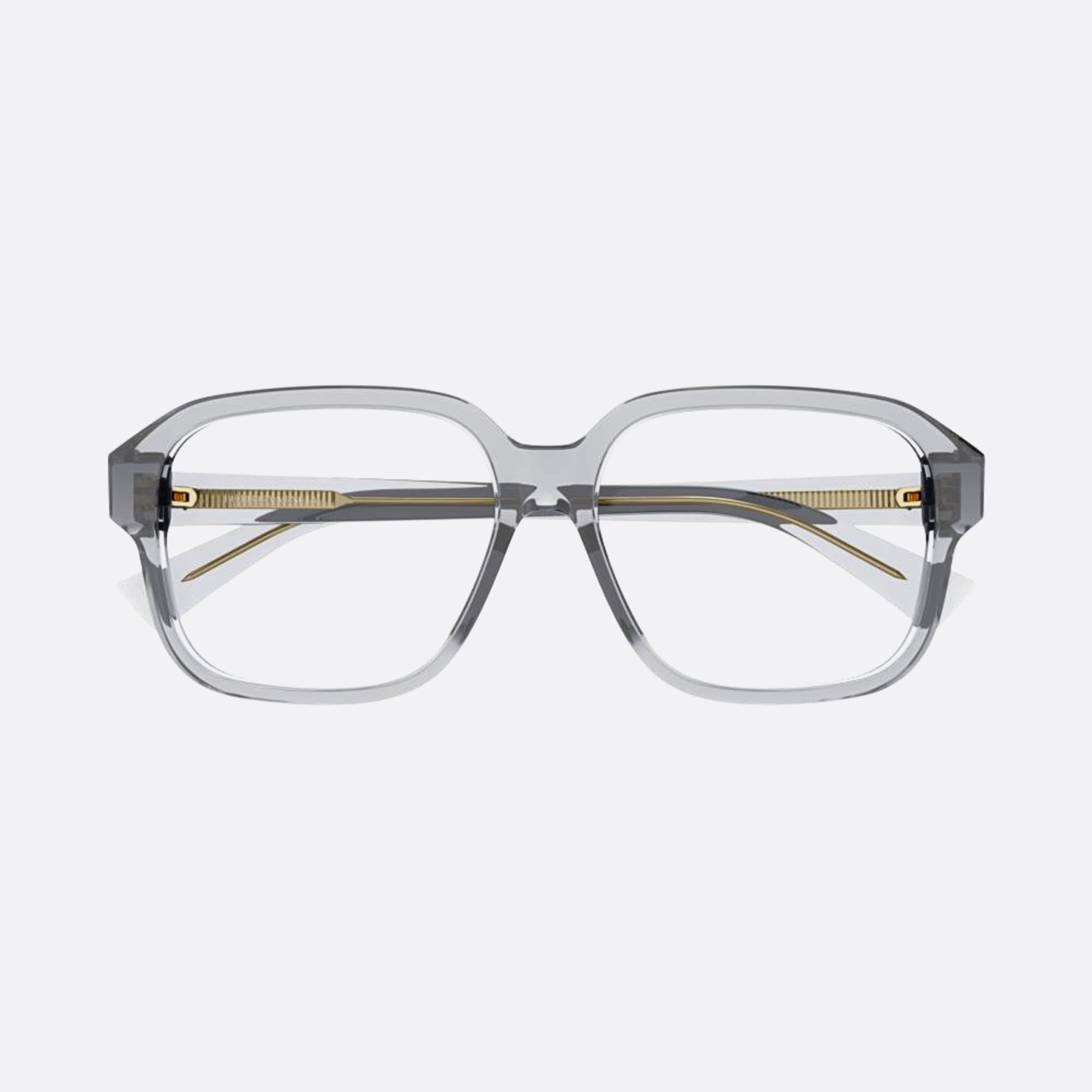 Bottega 57mm Veneta Grey Geometric Woman Eyeglasses - Main View