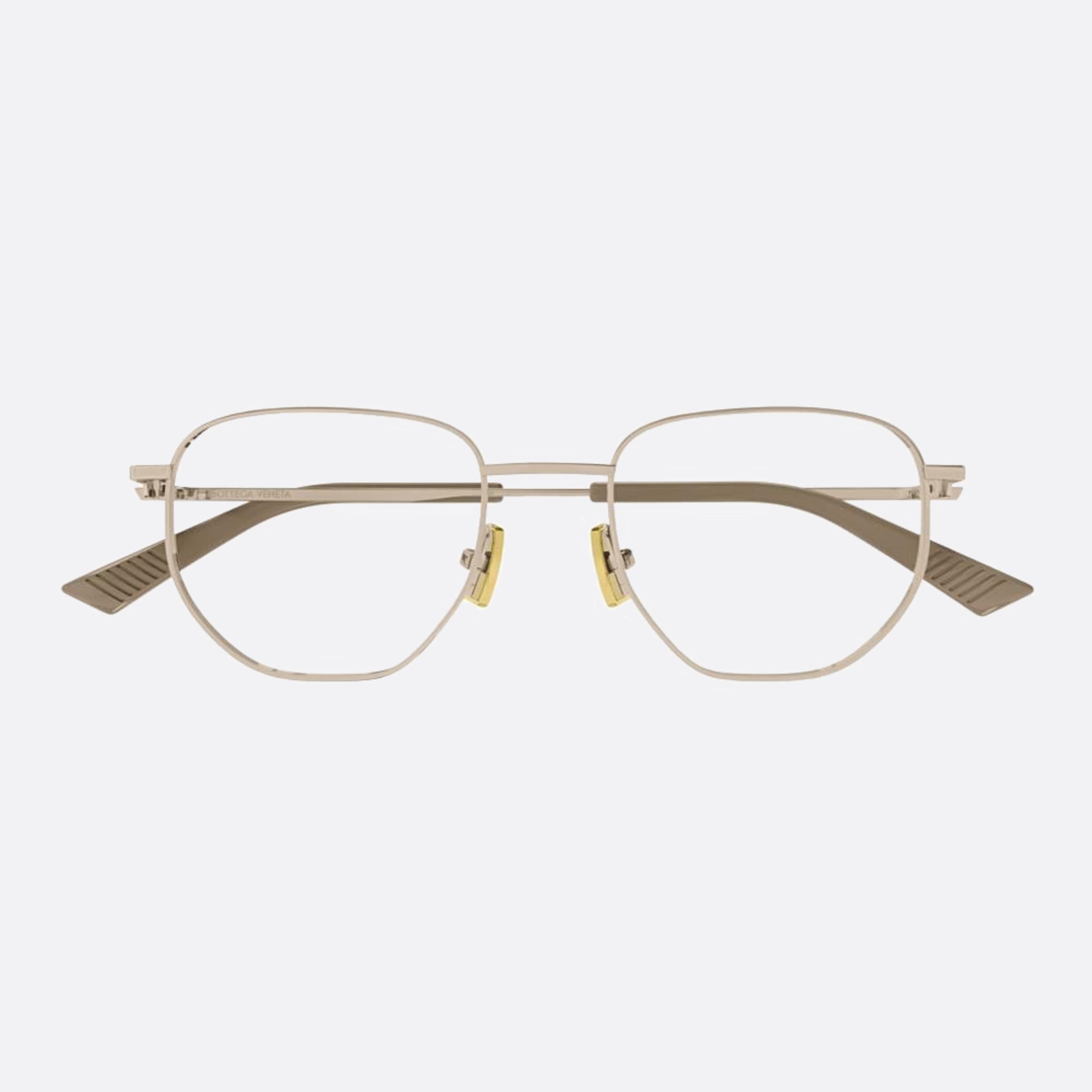 Bottega 50mm Veneta Rose Gold Pantos Unisex Eyeglasses - Main View