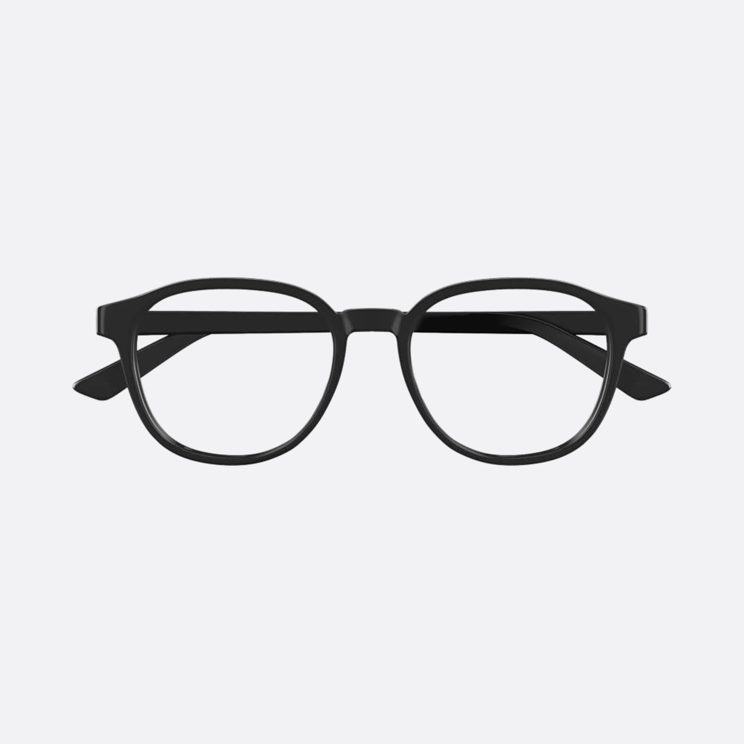 Bottega 52mm Veneta Black Round Man Eyeglasses - Main View