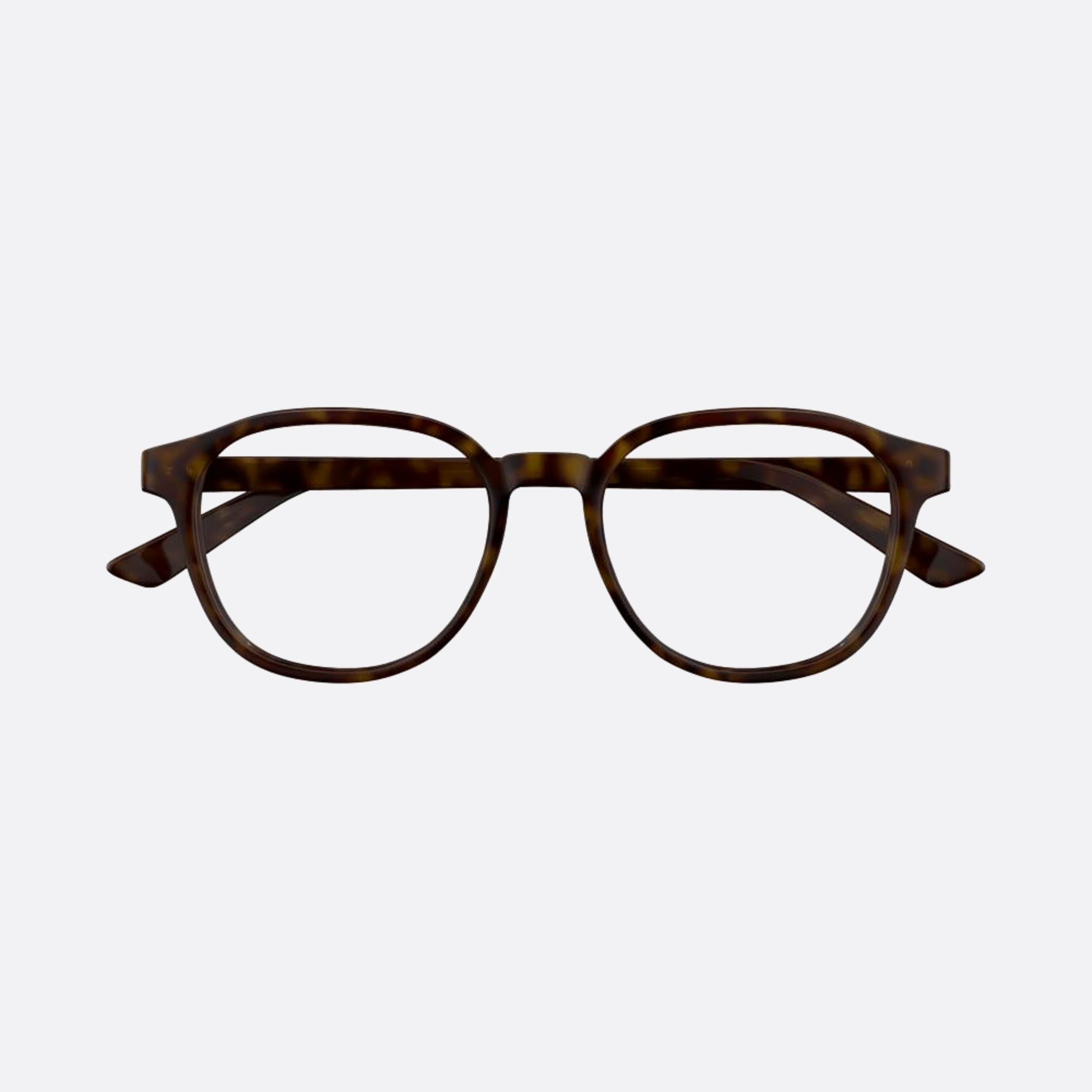 Bottega 52mm Veneta Havana Round Man Eyeglasses - Main View