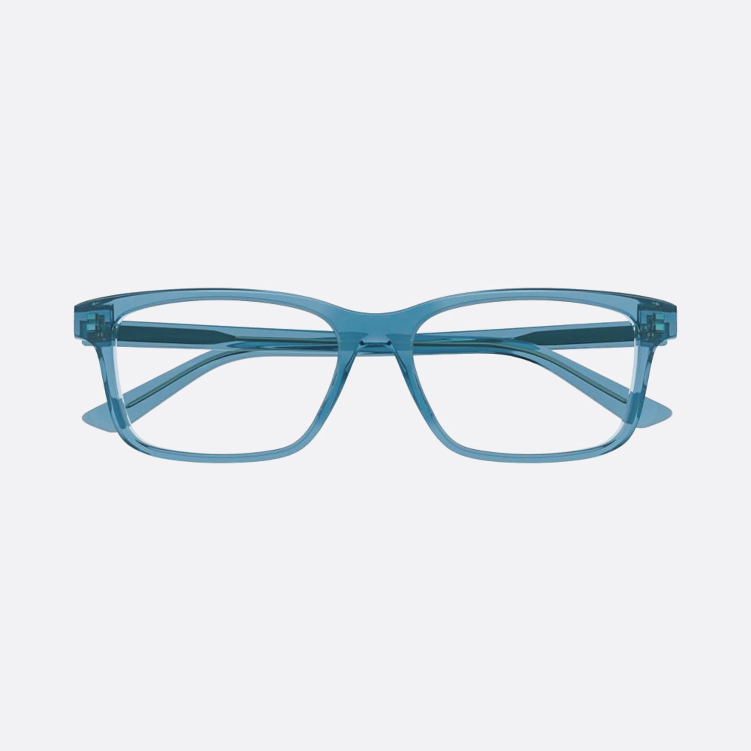 Bottega 55mm Veneta Blue Squared Men Eyeglasses - Main View