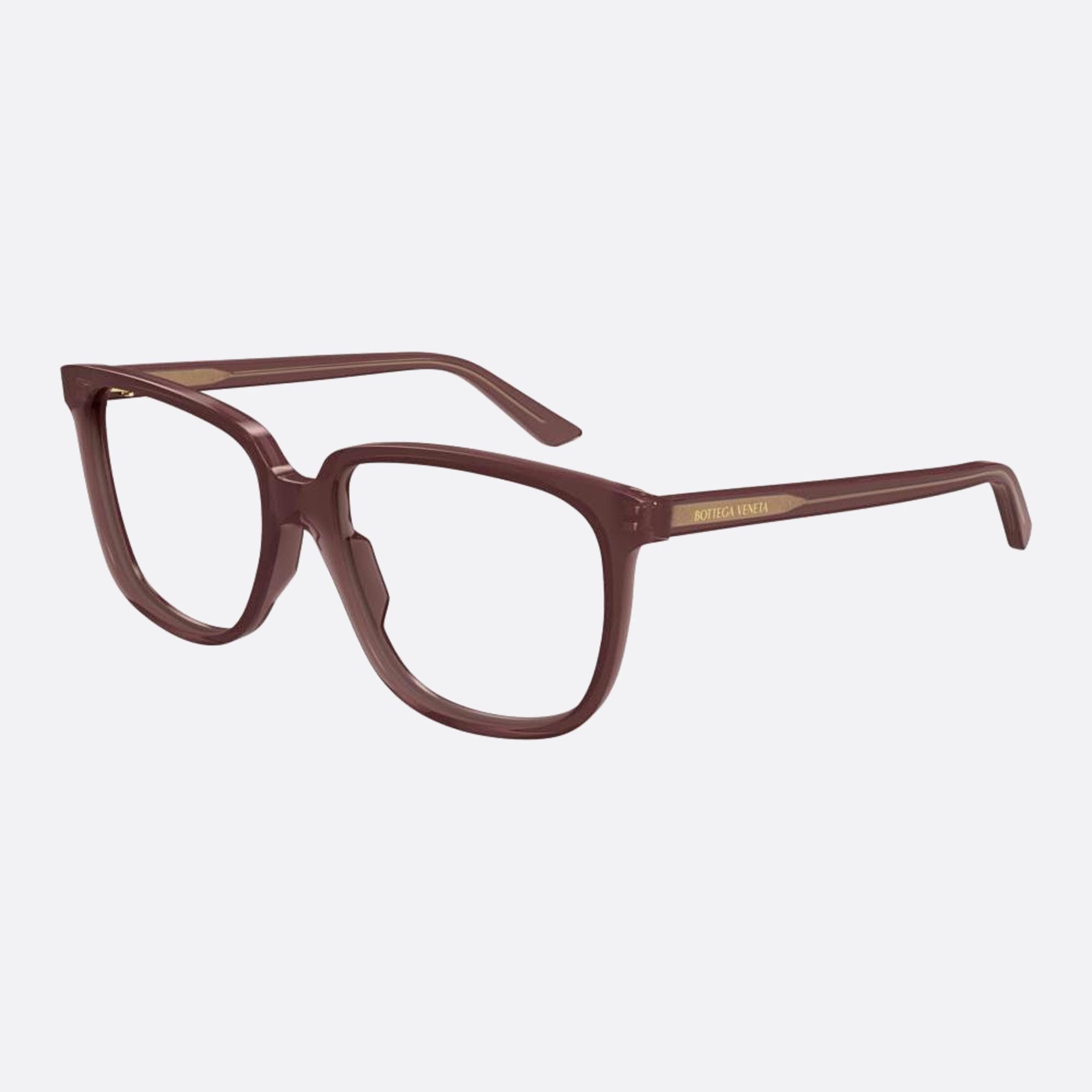 Bottega 56mm Veneta Bgy Red Squared Woman Eyeglasses - Side View