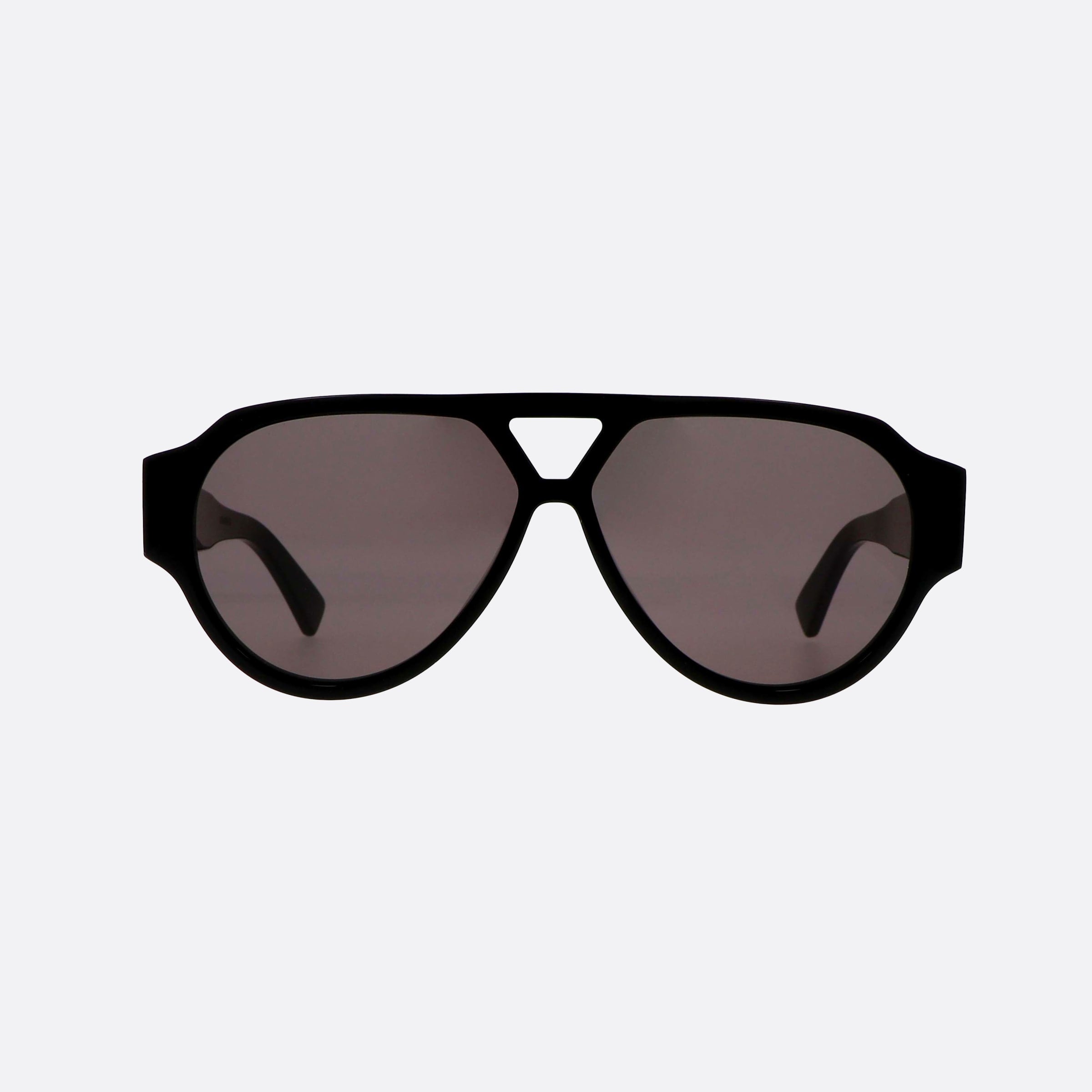 Bottega 59mm Veneta Bkgy Black Pilot Man Sunglasses - Side View