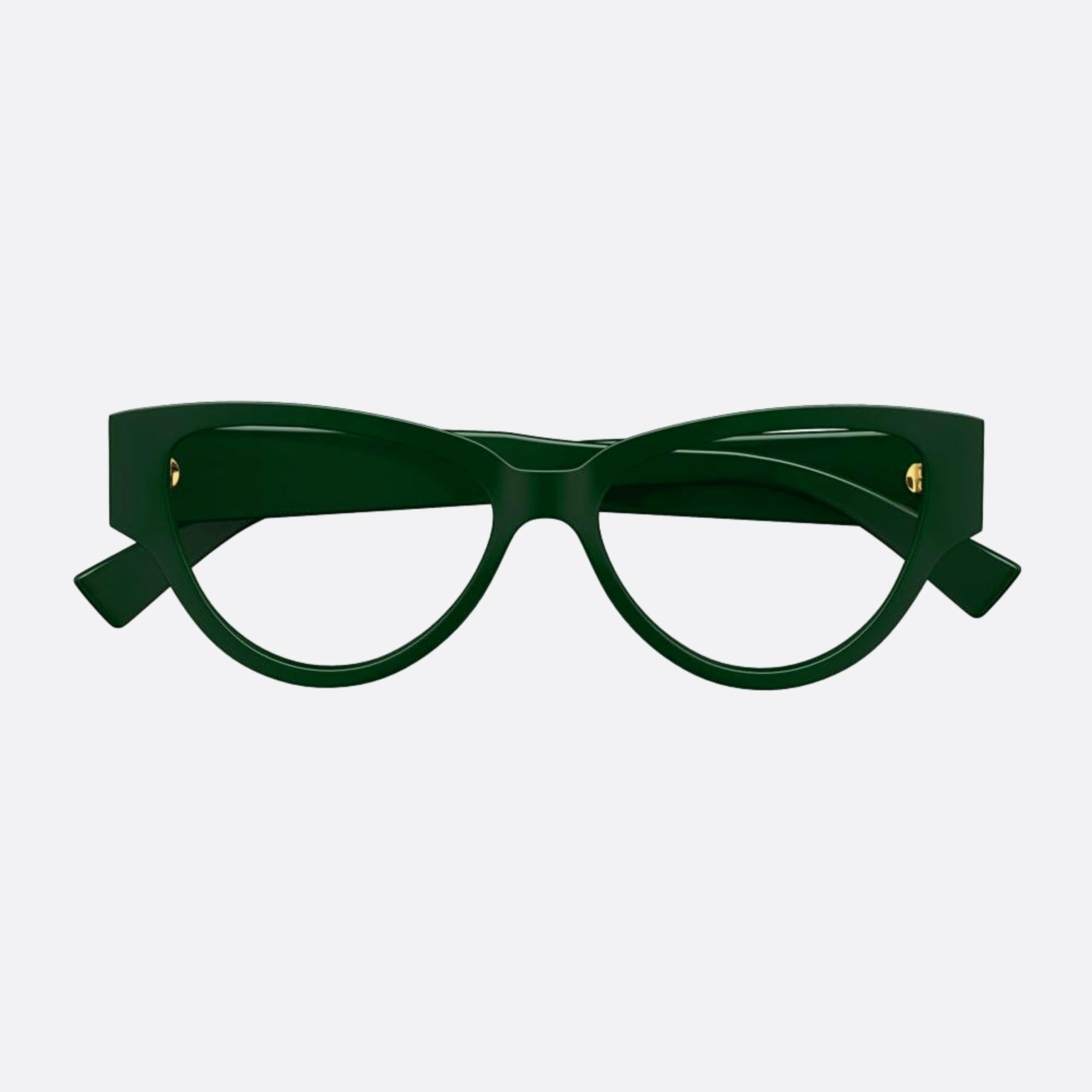 Bottega 54mm Veneta Green Cat Eye Woman Eyeglasses - Main View