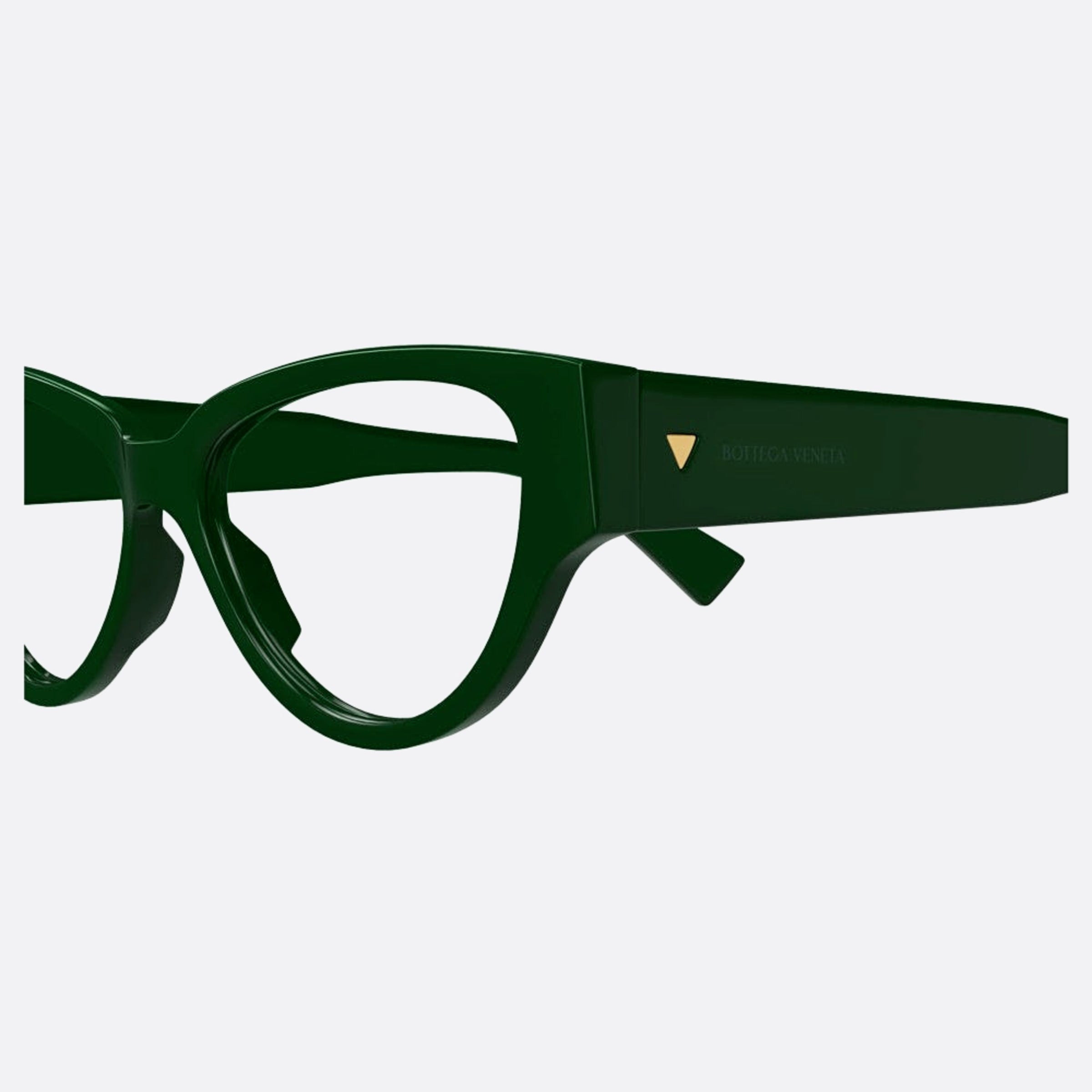 Bottega 54mm Veneta Green Cat Eye Woman Eyeglasses - Detail View