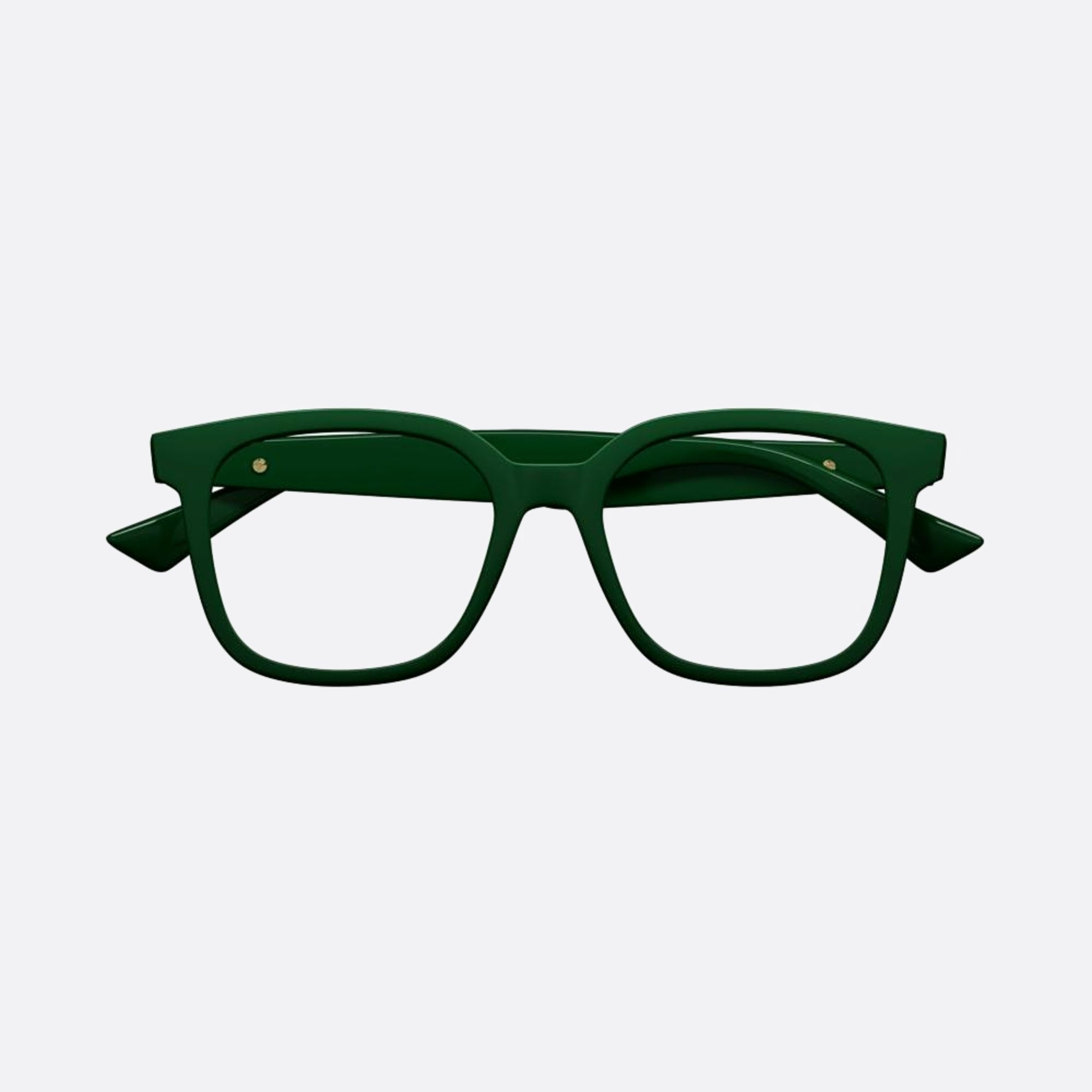 Bottega 52mm Veneta Green Squared Unisex Eyeglasses - Main View