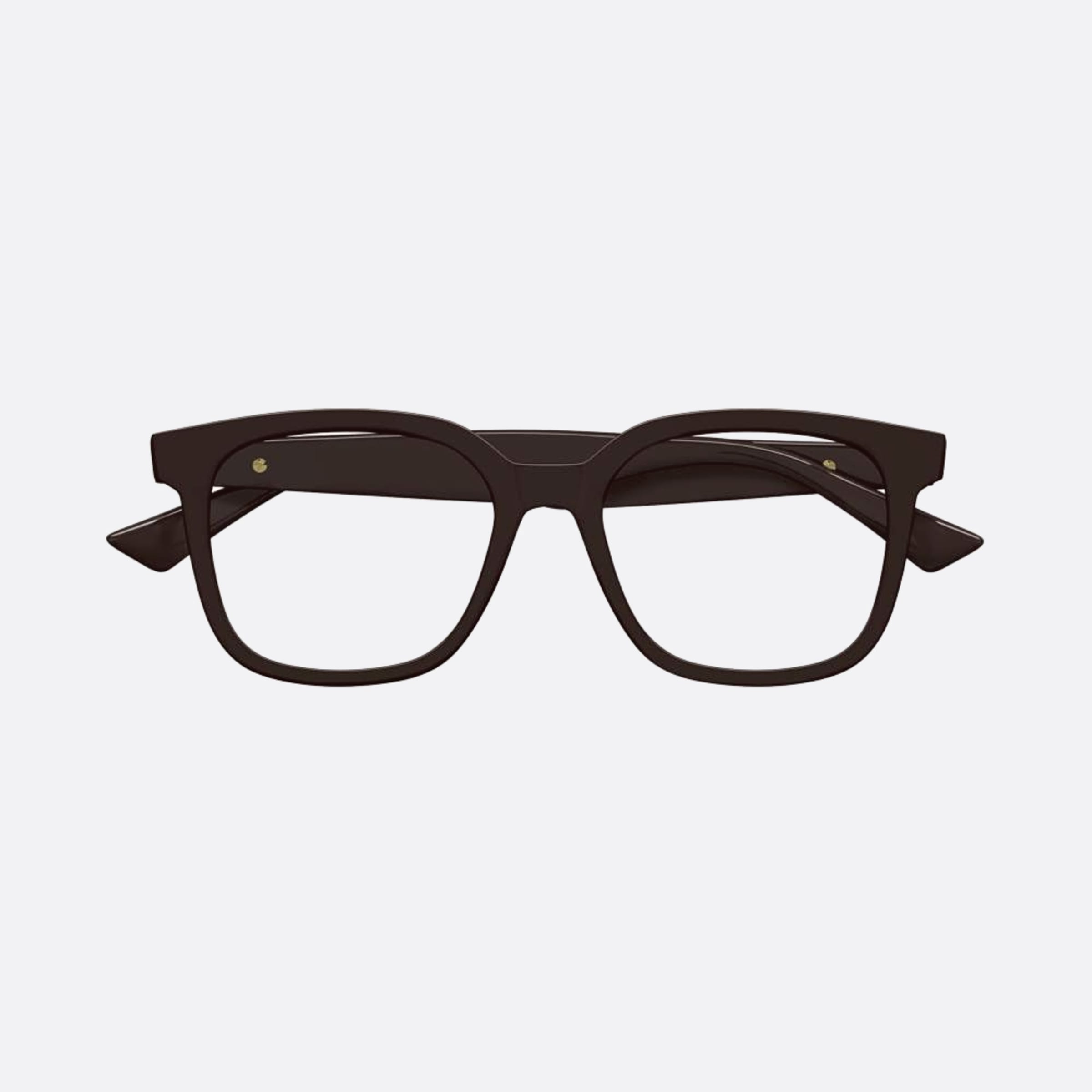 Bottega 52mm Veneta Brown Squared Unisex Eyeglasses - Main View