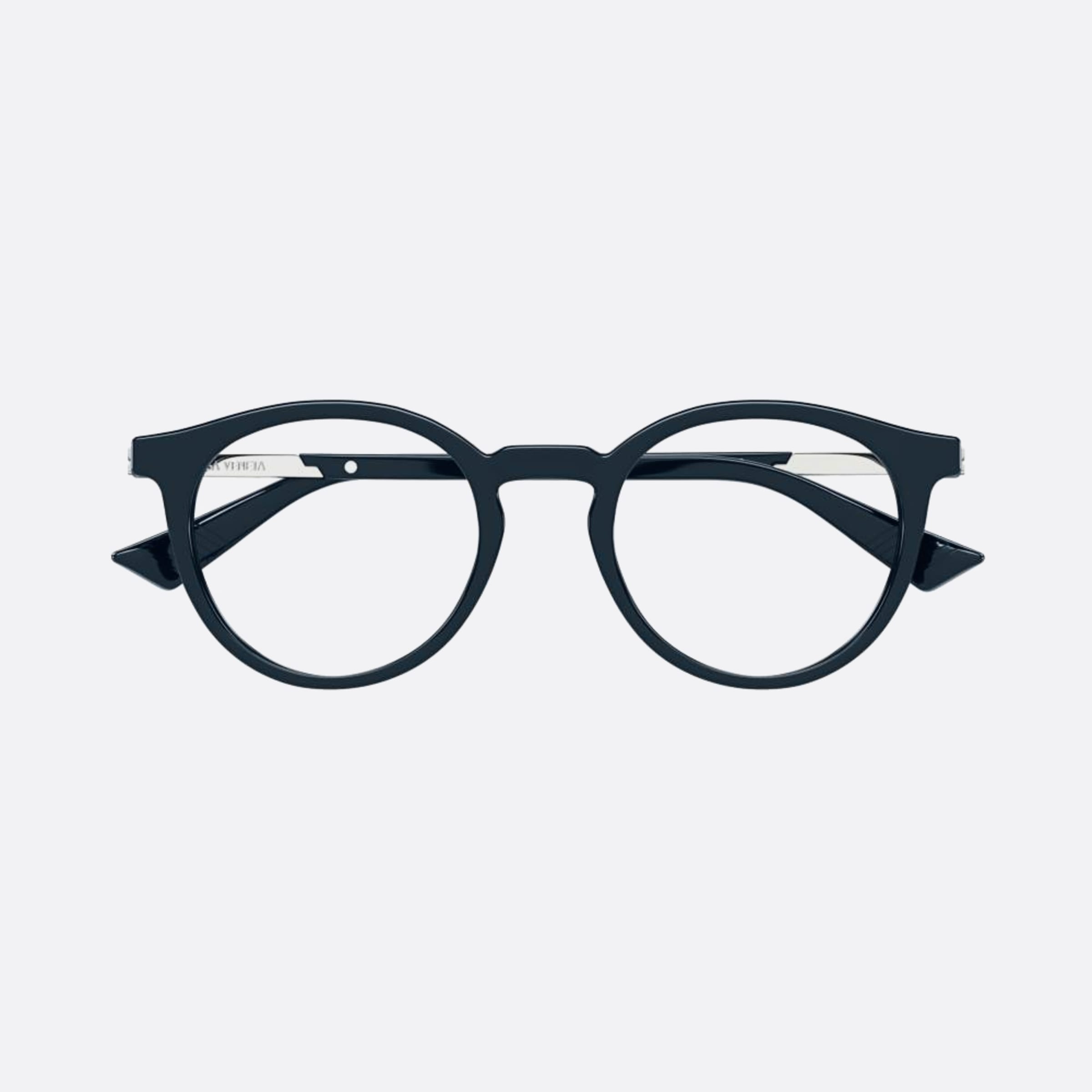 Bottega 50mm Veneta Slbl Blue Round Unisex Eyeglasses - Main View