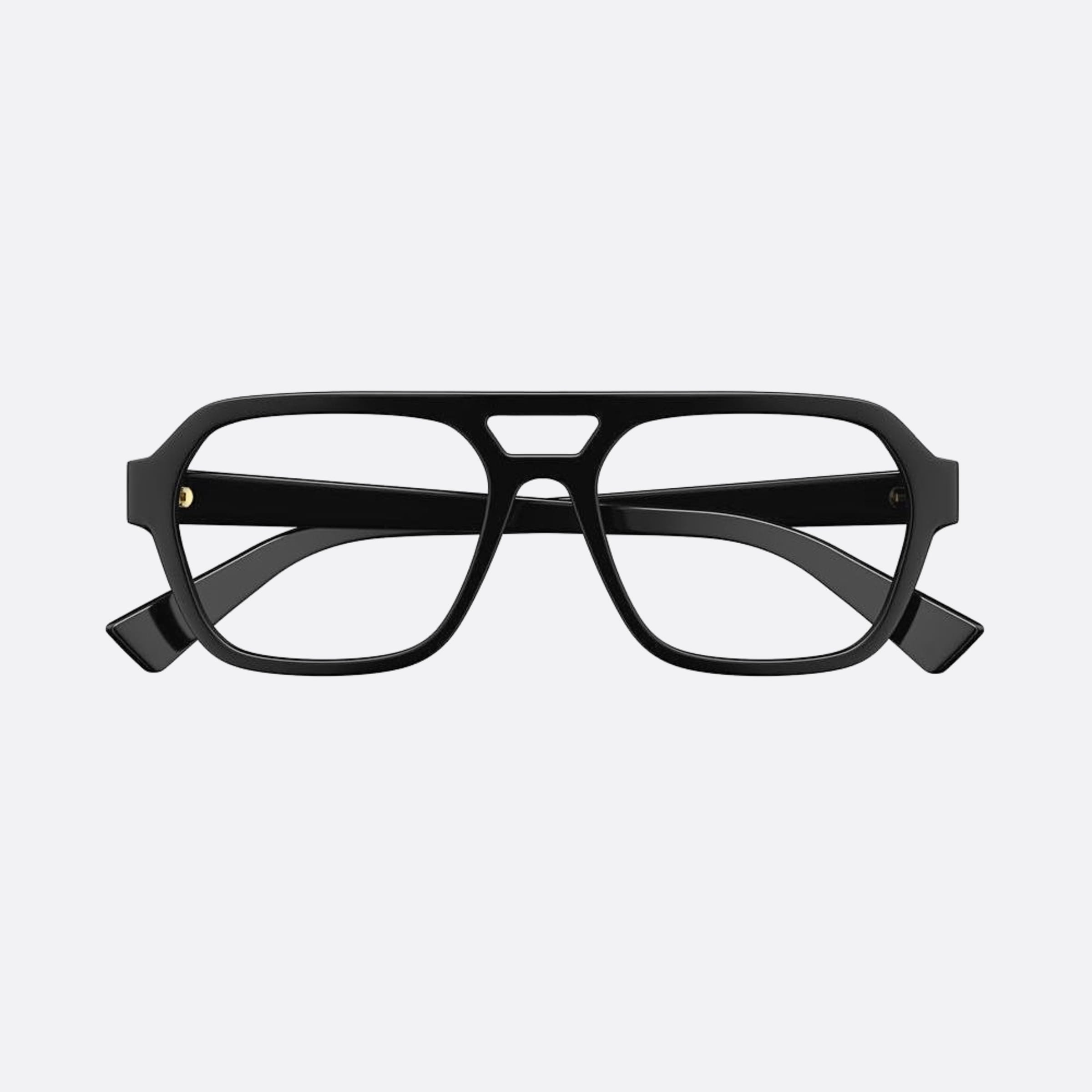 Bottega 55mm Veneta Black Pilot Men Eyeglasses - Main View