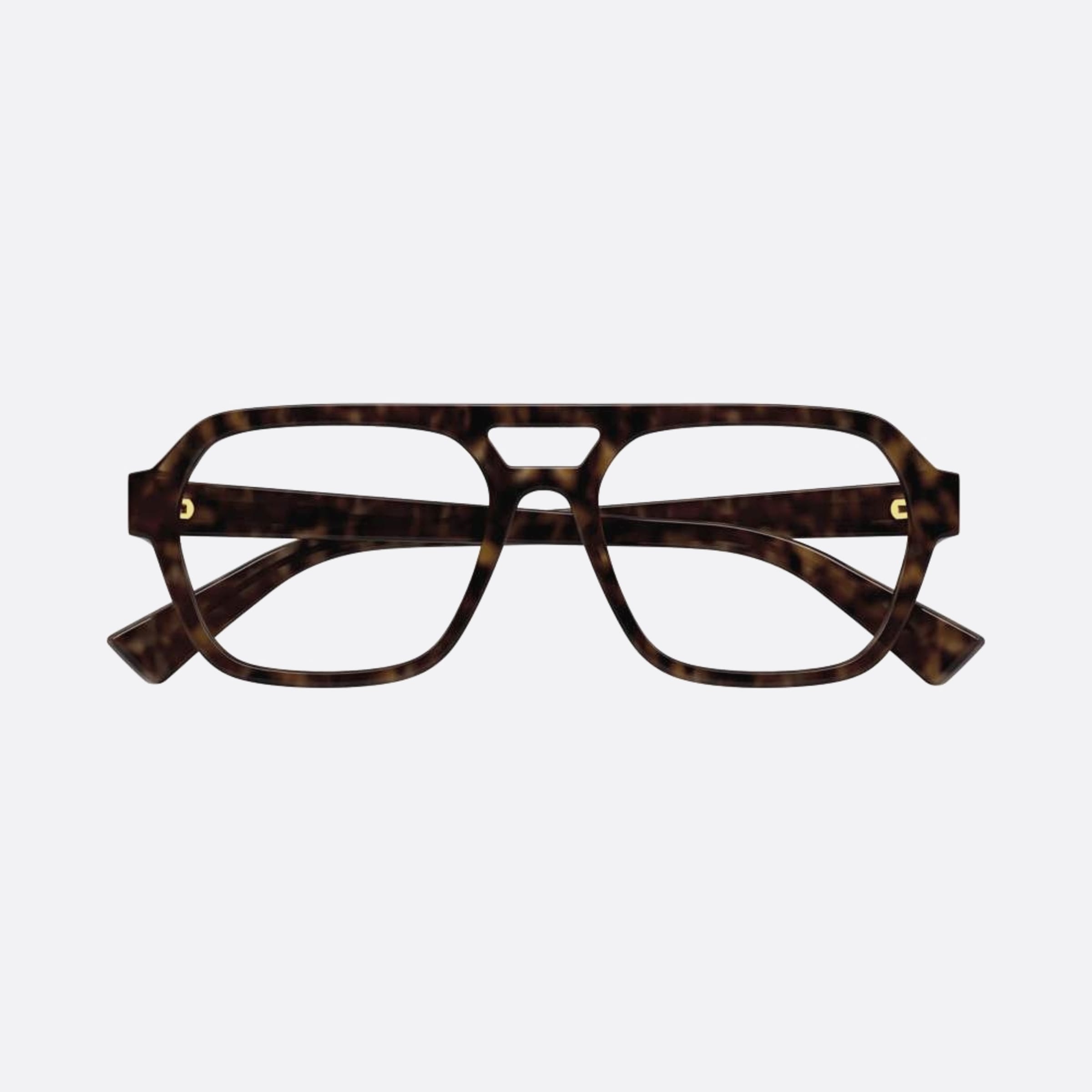 Bottega 55mm Veneta Havana Pilot Men Eyeglasses - Main View