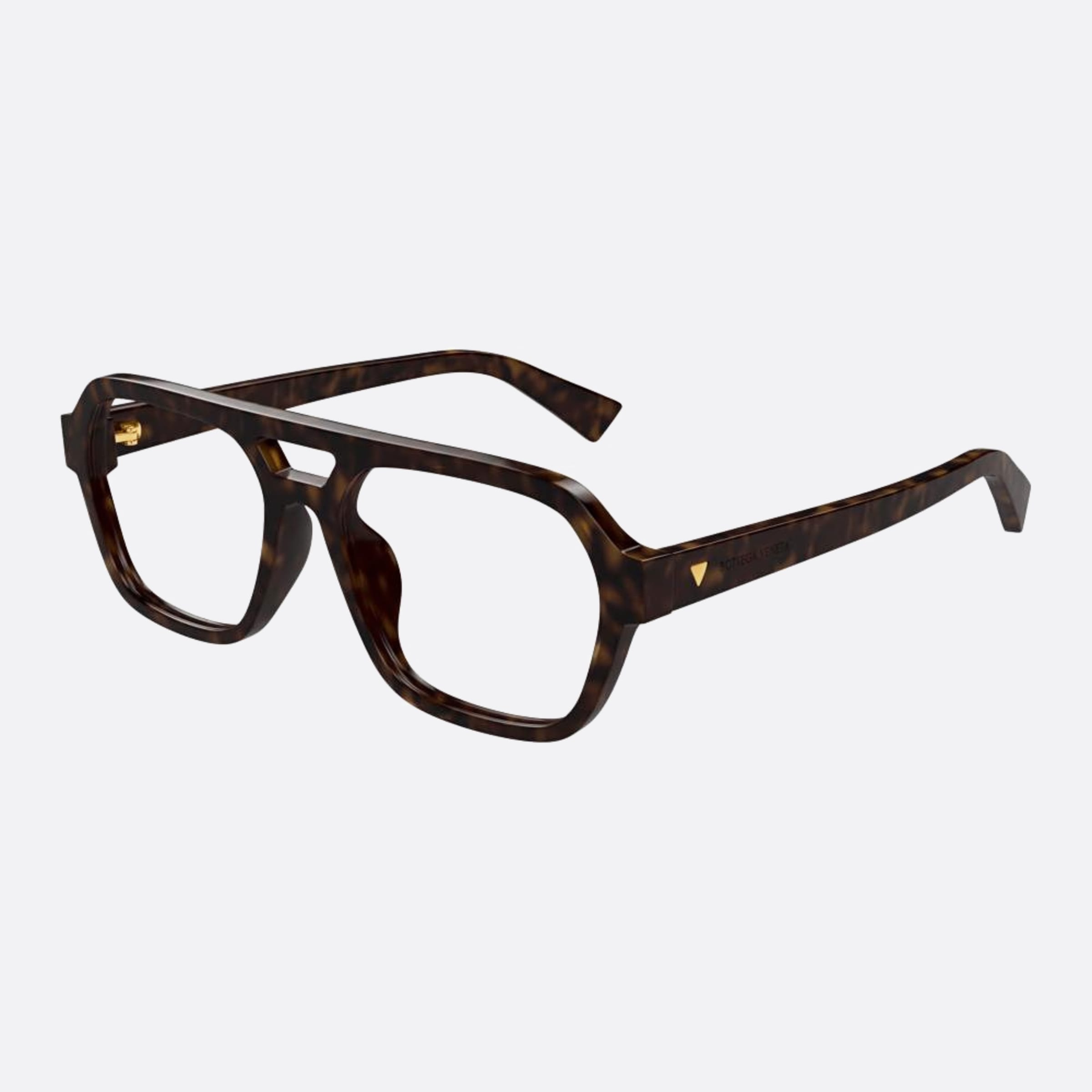 Bottega 55mm Veneta Havana Pilot Men Eyeglasses - Side View