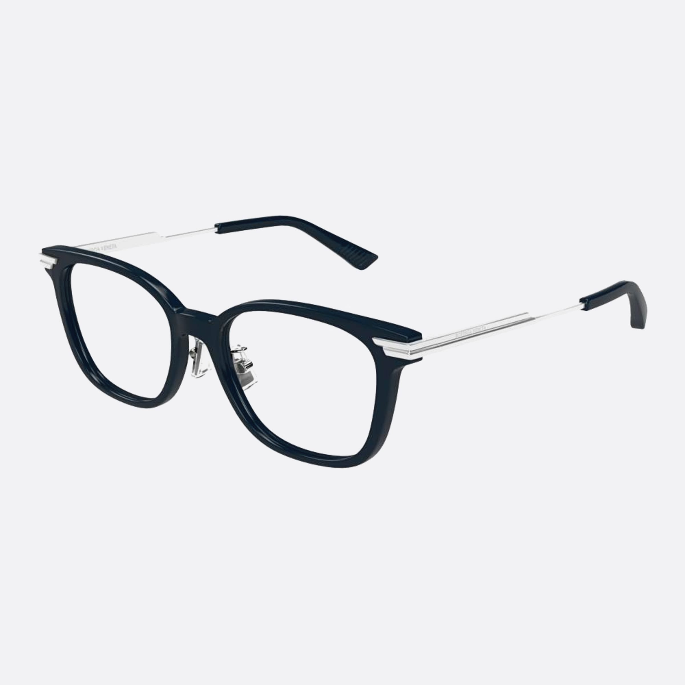 Bottega 53mm Veneta Blsl Blue Squared Women Eyeglasses - Side View