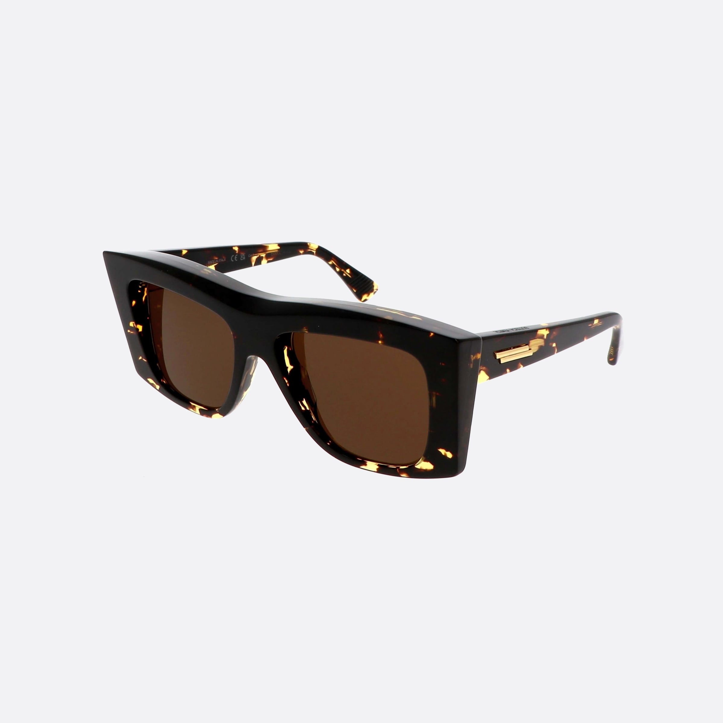 Bottega 54mm Veneta New Classic Havana Squared Woman Sunglasses - Main View