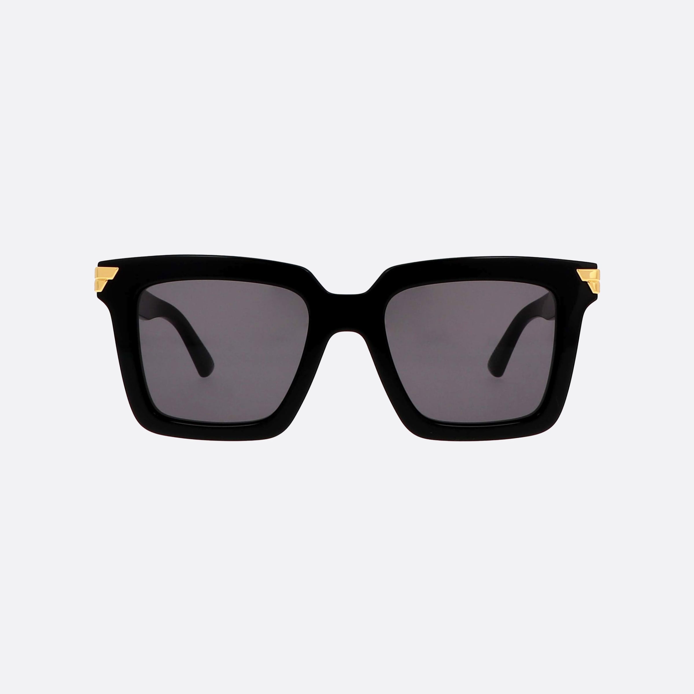 Bottega 53mm Veneta Unapologetic Black Butterfly Woman Sunglasses - Side View