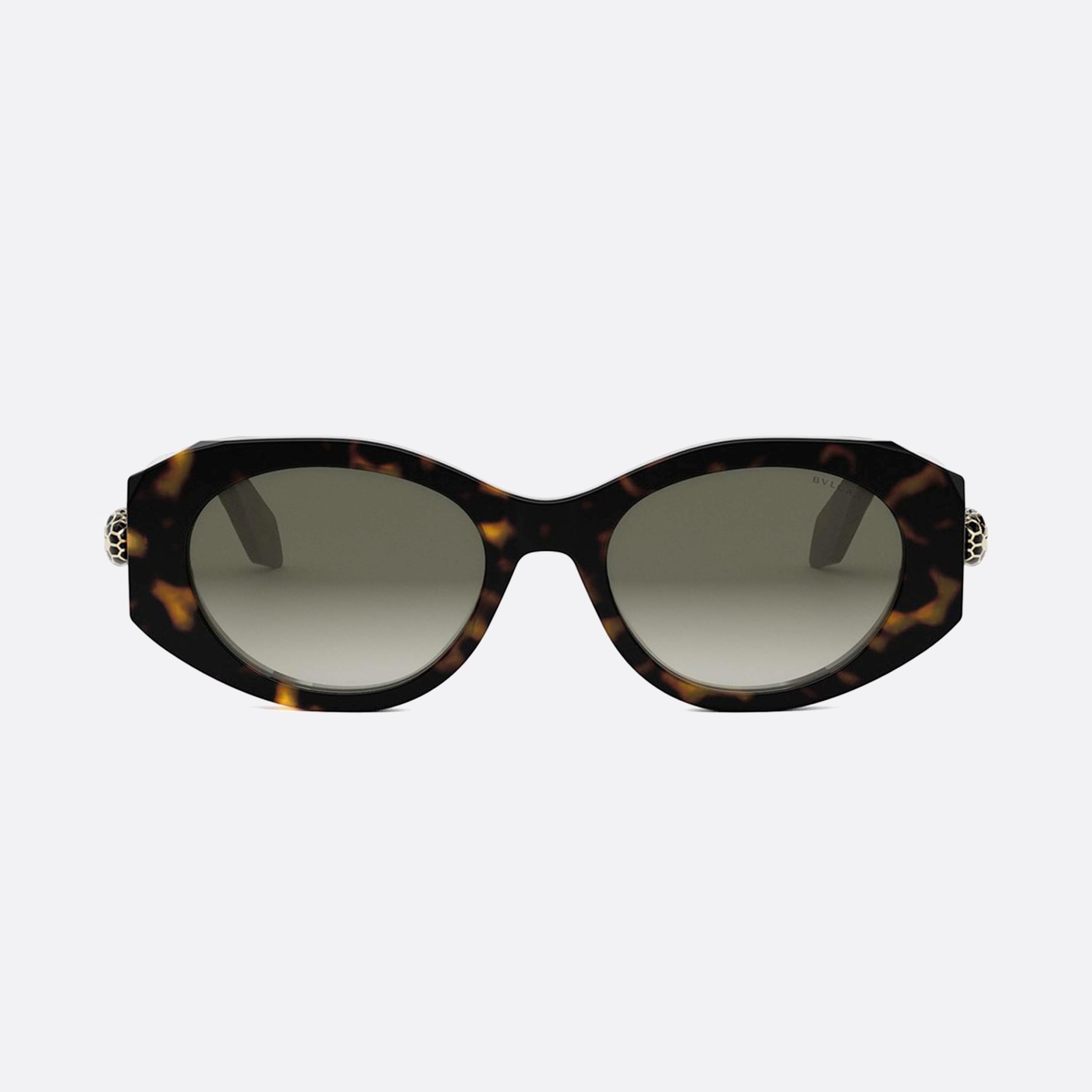 Bulgari 52mm Serpenti Bv40007i 52f Tortoise Oval Unisex Sunglasses - Side View