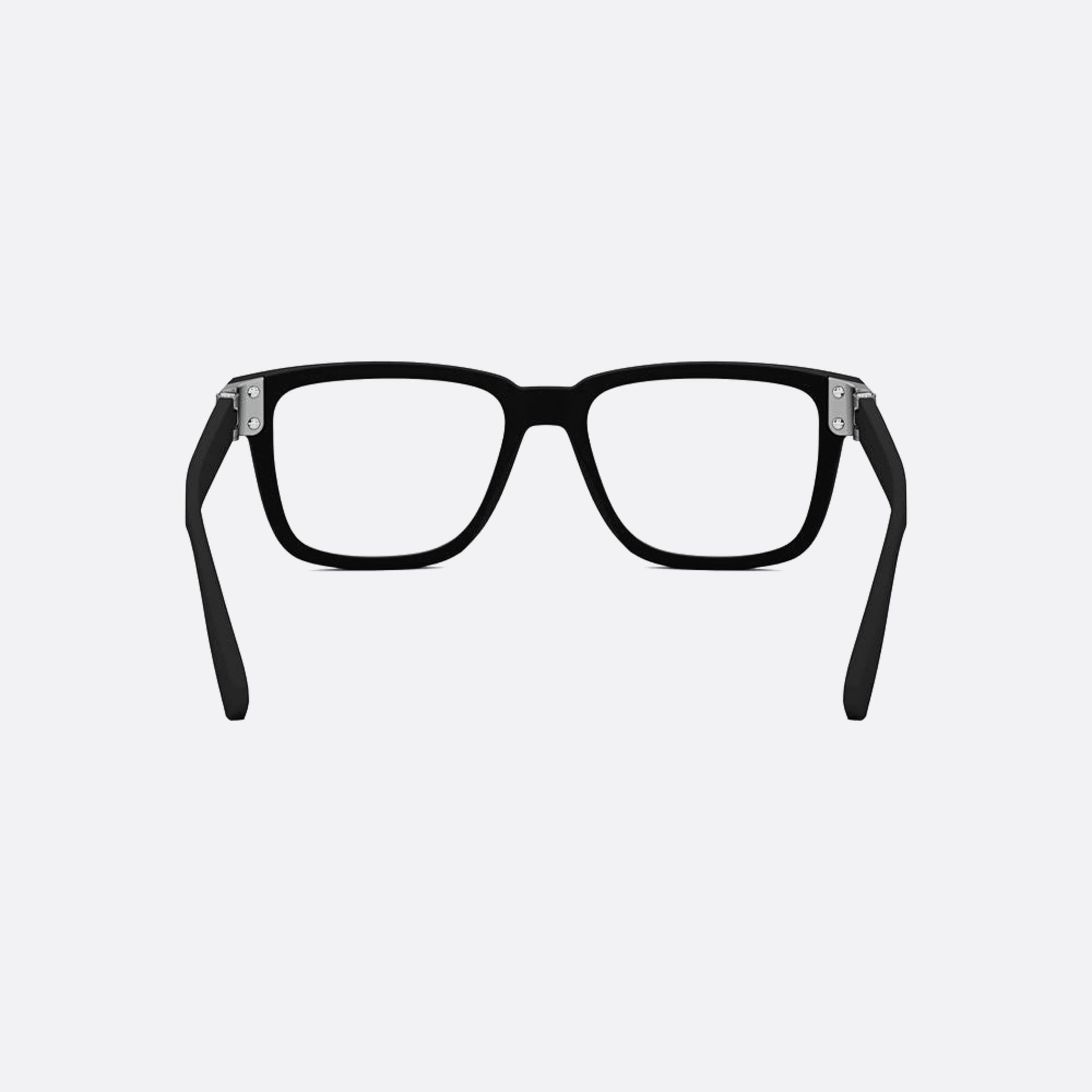 Bvlgari 54mm Aluminium Black Rectangle Men Eyeglasses - Additional Angle