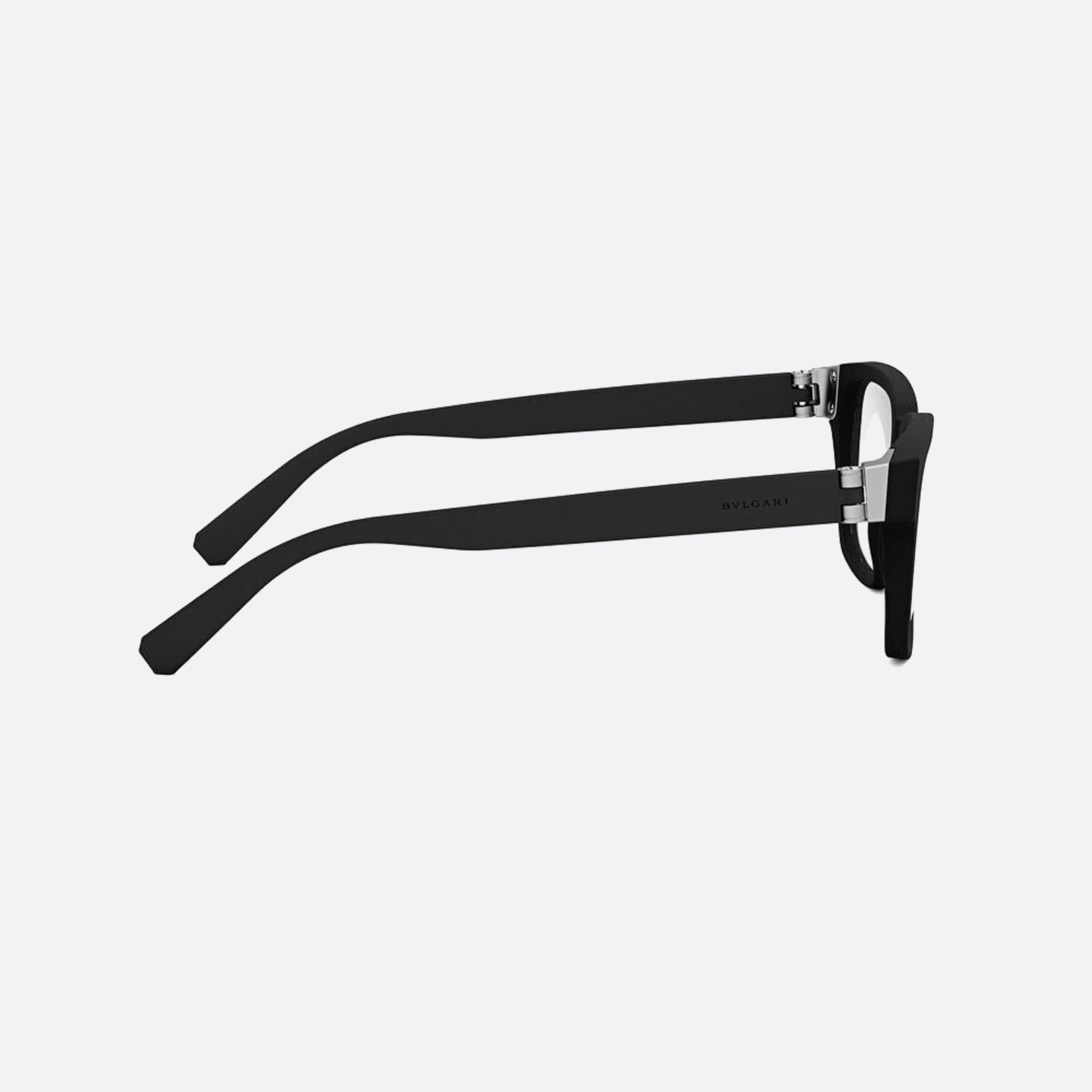 Bvlgari 54mm Aluminium Black Rectangle Men Eyeglasses - Additional Angle