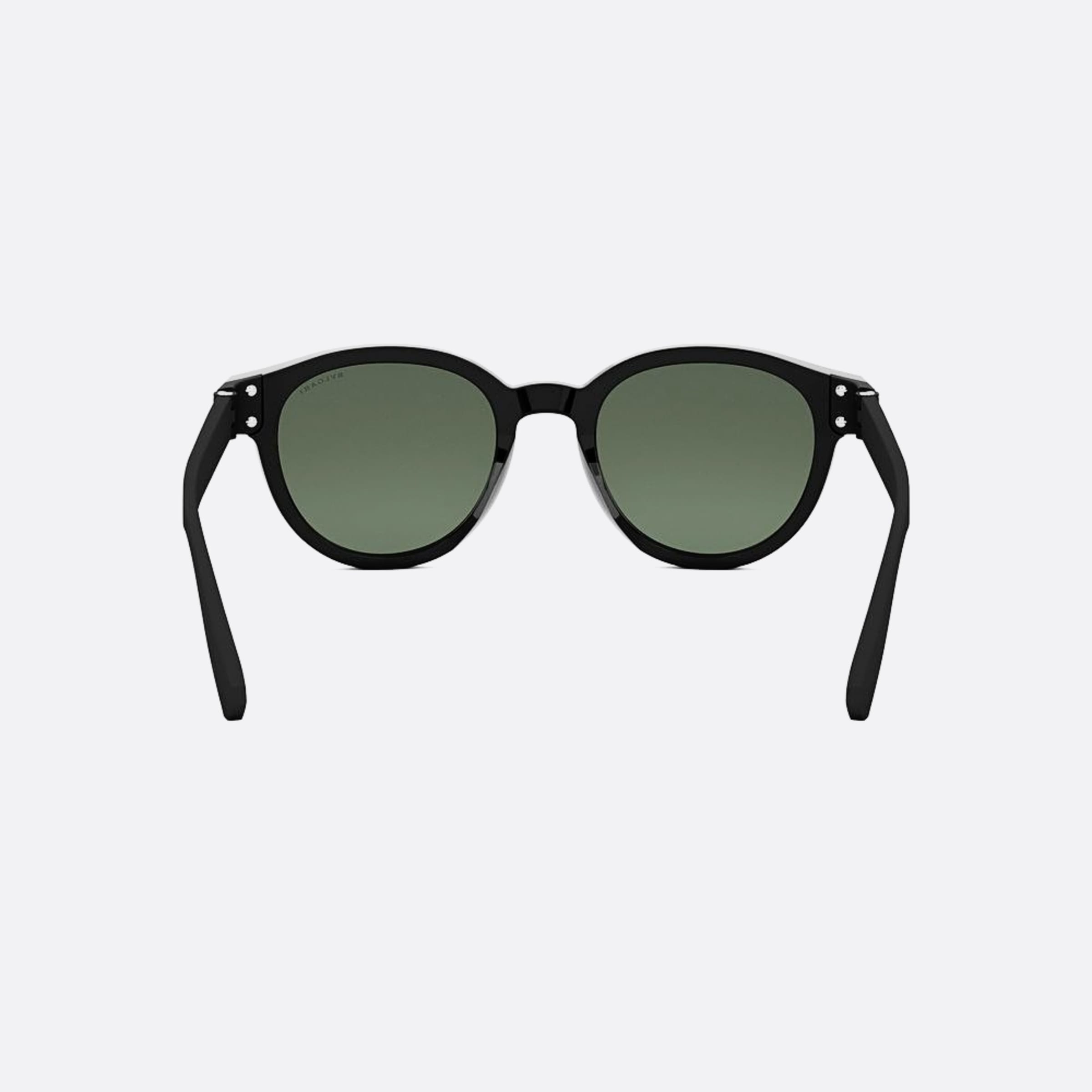 Bvlgari 51mm Aluminium 01n Black Round Men Sunglasses - Additional Angle