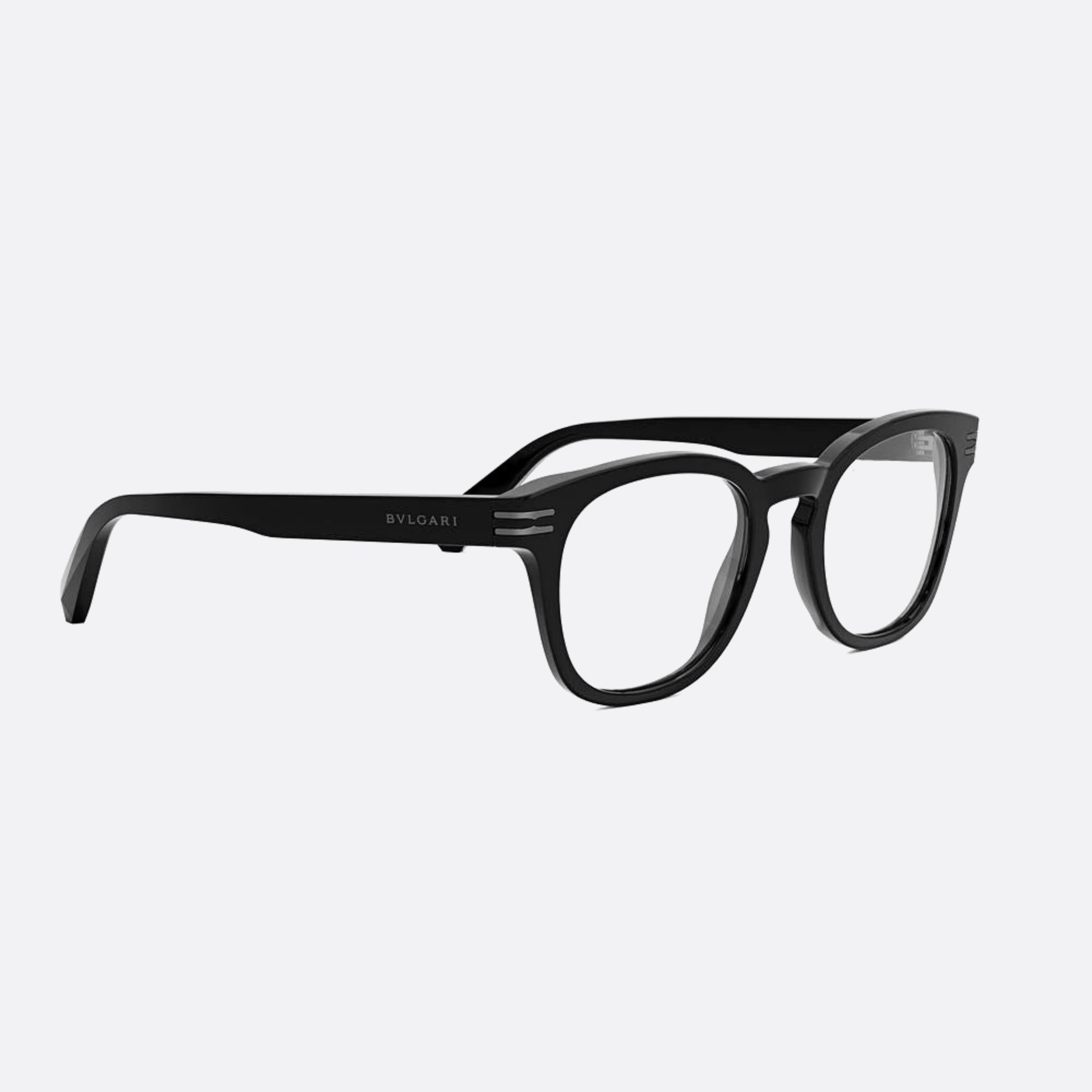 Bvlgari 50mm Zero1 Black Squared Men Eyeglasses - Additional Angle
