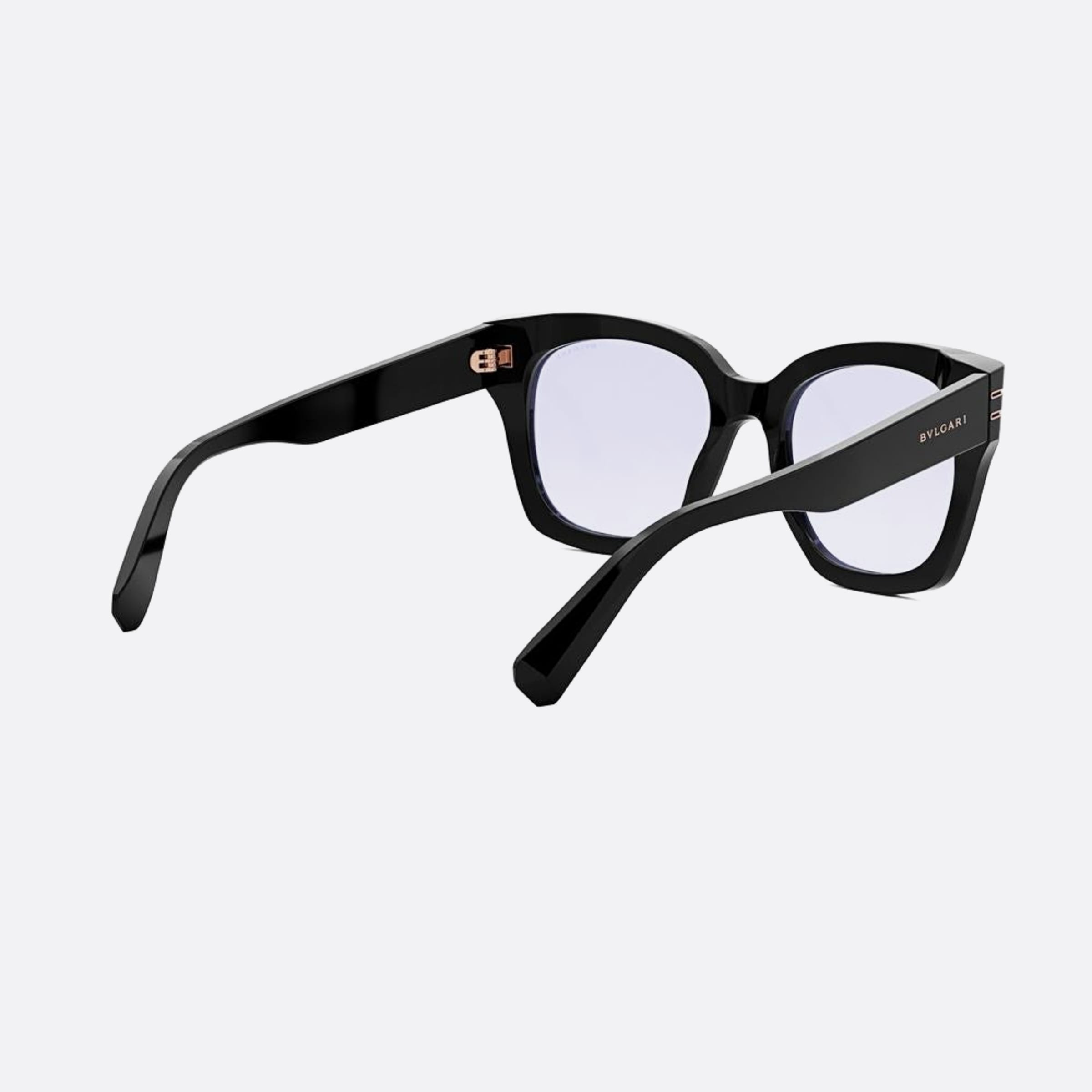 Bvlgari 51mm Zero1 Transparent Geometric Women Eyeglasses - Additional Angle