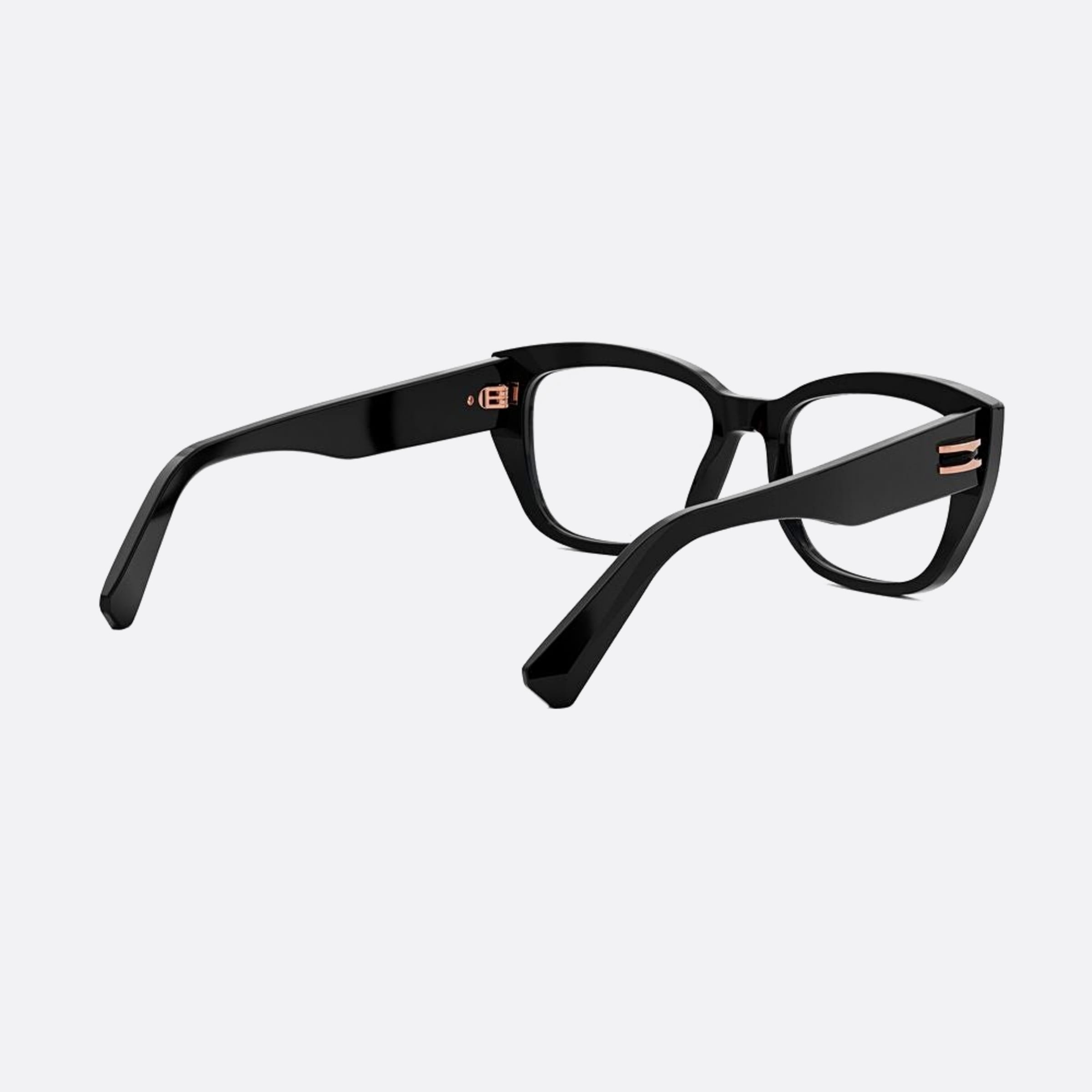 Bvlgari 54mm Zero1 Black Geometric Women Eyeglasses - Additional Angle