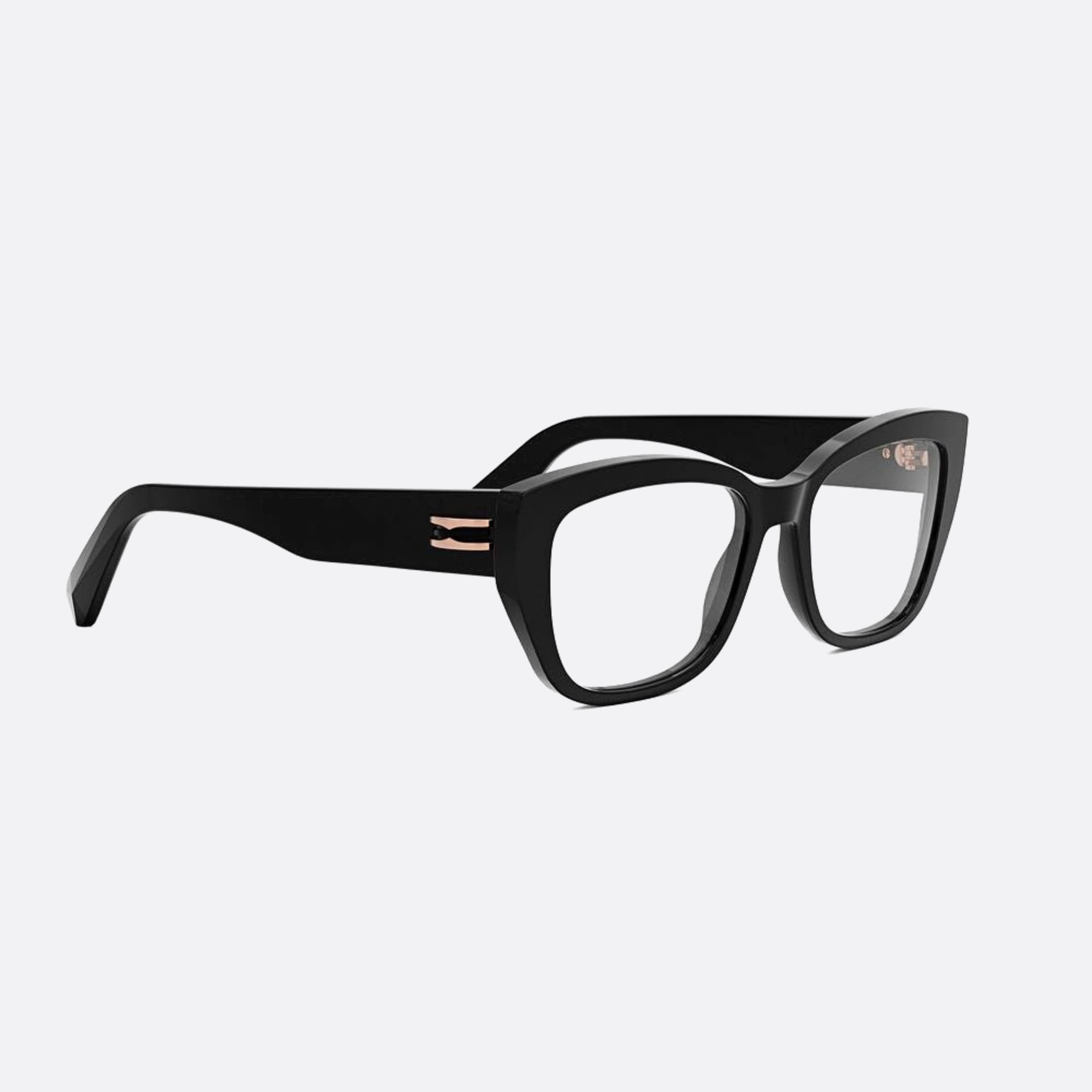 Bvlgari 54mm Zero1 Black Geometric Women Eyeglasses - Additional Angle